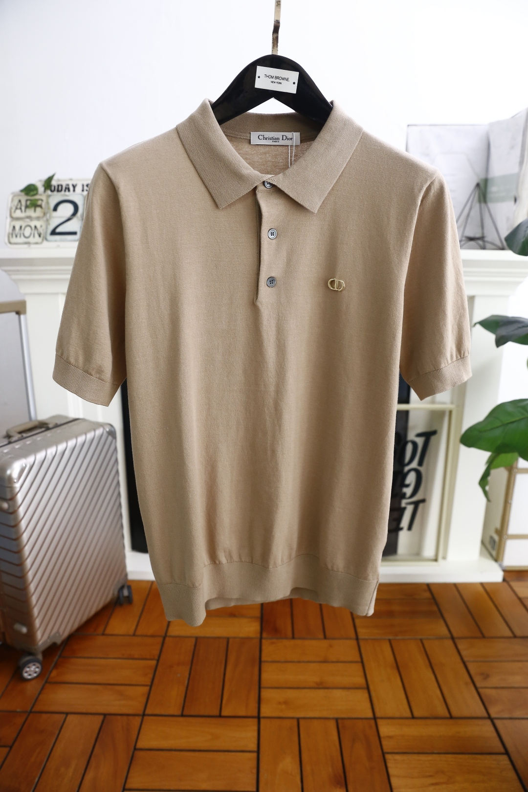 🔥迪奥/Christian Di*r.25男士针织短袖👍🏼时尚经典翻领设计！高级定制百搭款式 任何人都可
