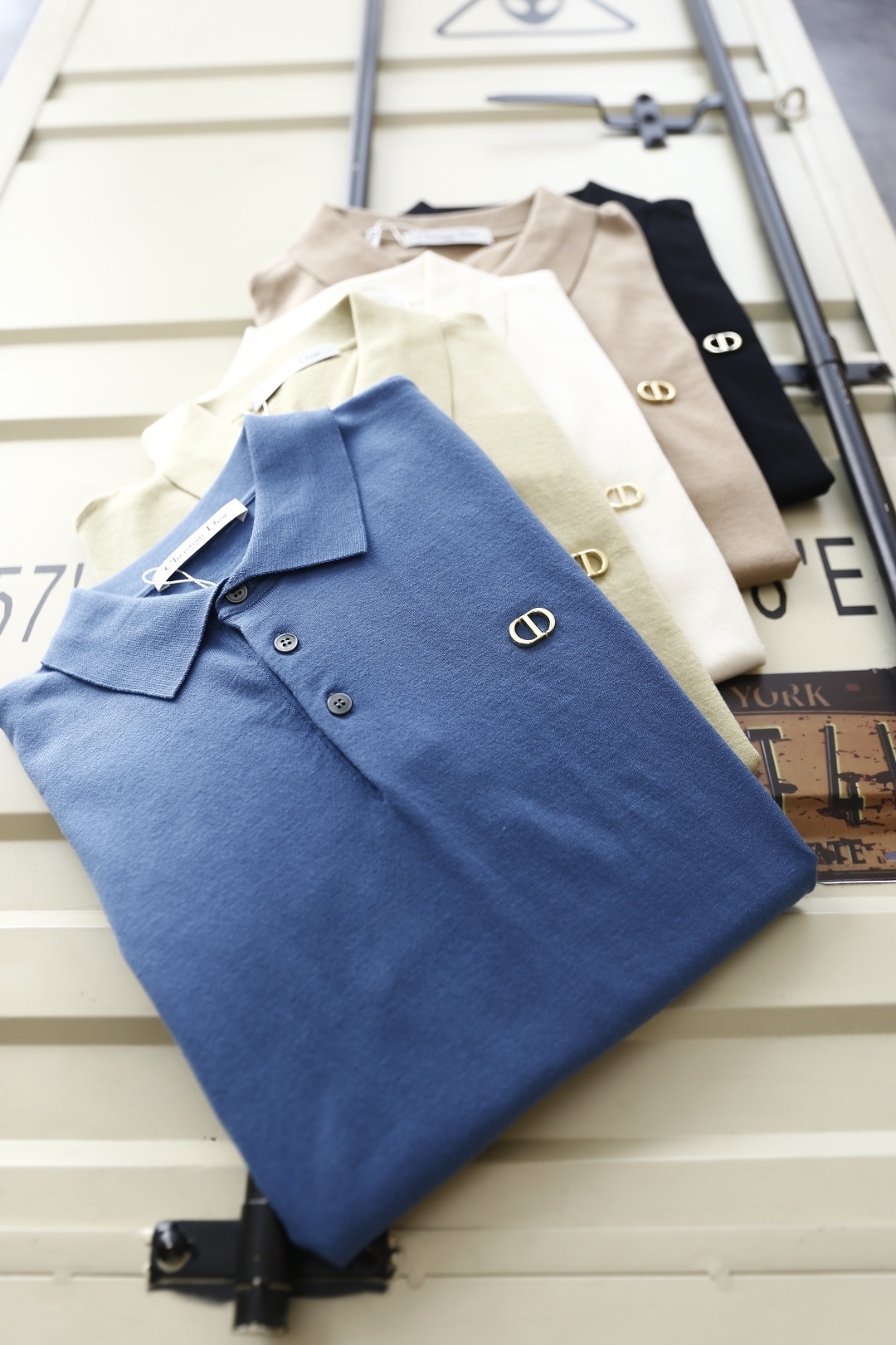 🔥迪奥/Christian Di*r.25男士针织短袖👍🏼时尚经典翻领设计！高级定制百搭款式 任何人都可