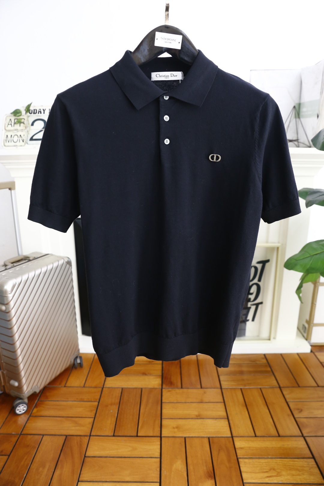 🔥迪奥/Christian Di*r.25男士针织短袖👍🏼时尚经典翻领设计！高级定制百搭款式 任何人都可