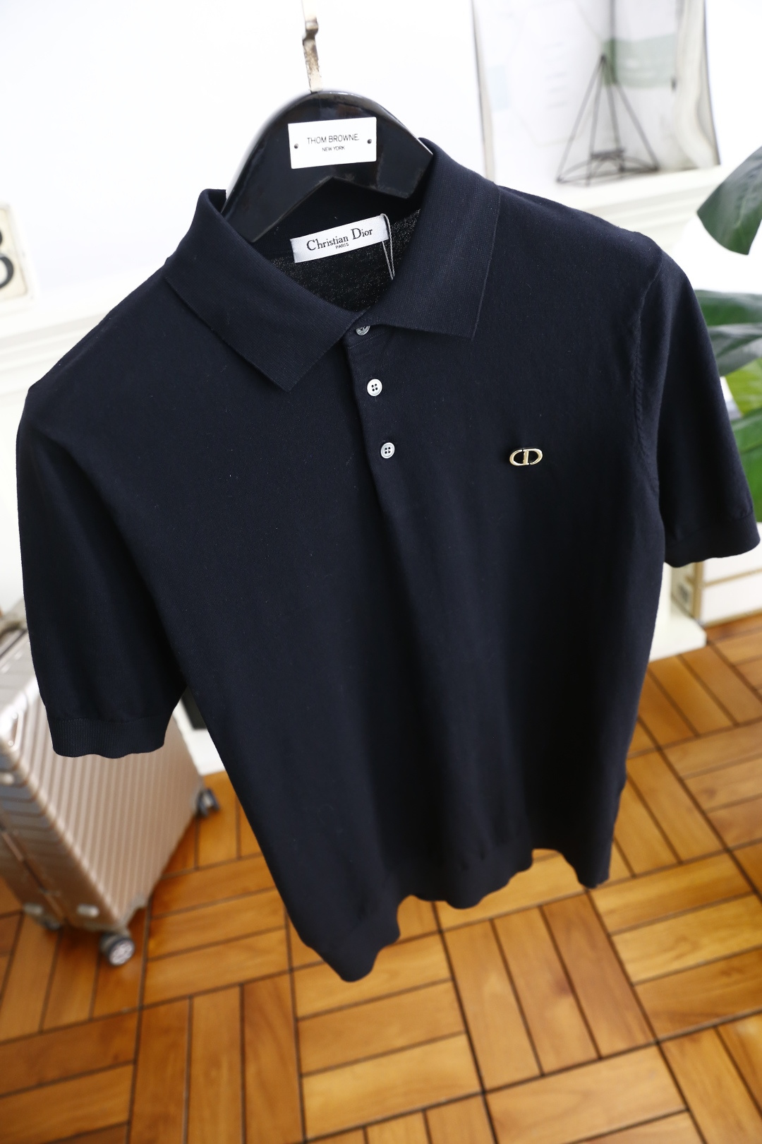 🔥迪奥/Christian Di*r.25男士针织短袖👍🏼时尚经典翻领设计！高级定制百搭款式 任何人都可