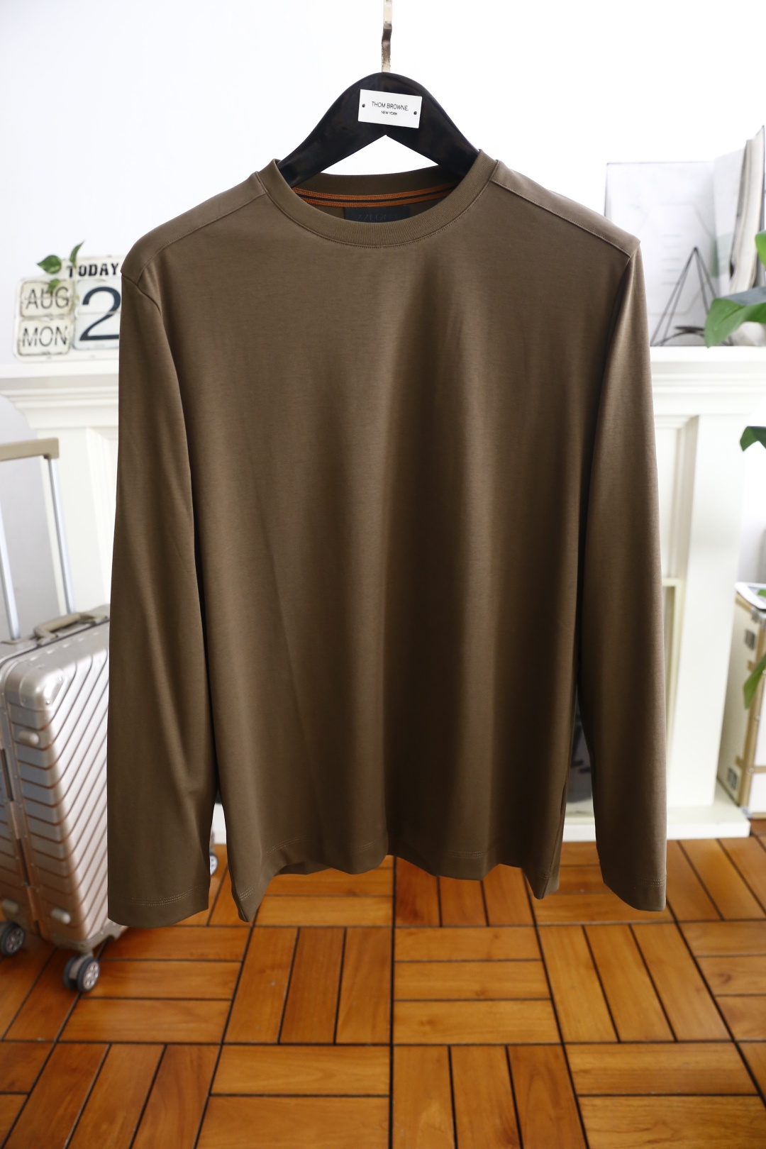 🔥杰尼亚.2025秋季新品时尚男士高品质长袖！采用高档舒适匹马棉面料，舒适保暖极佳 可防静电手感舒适顺滑