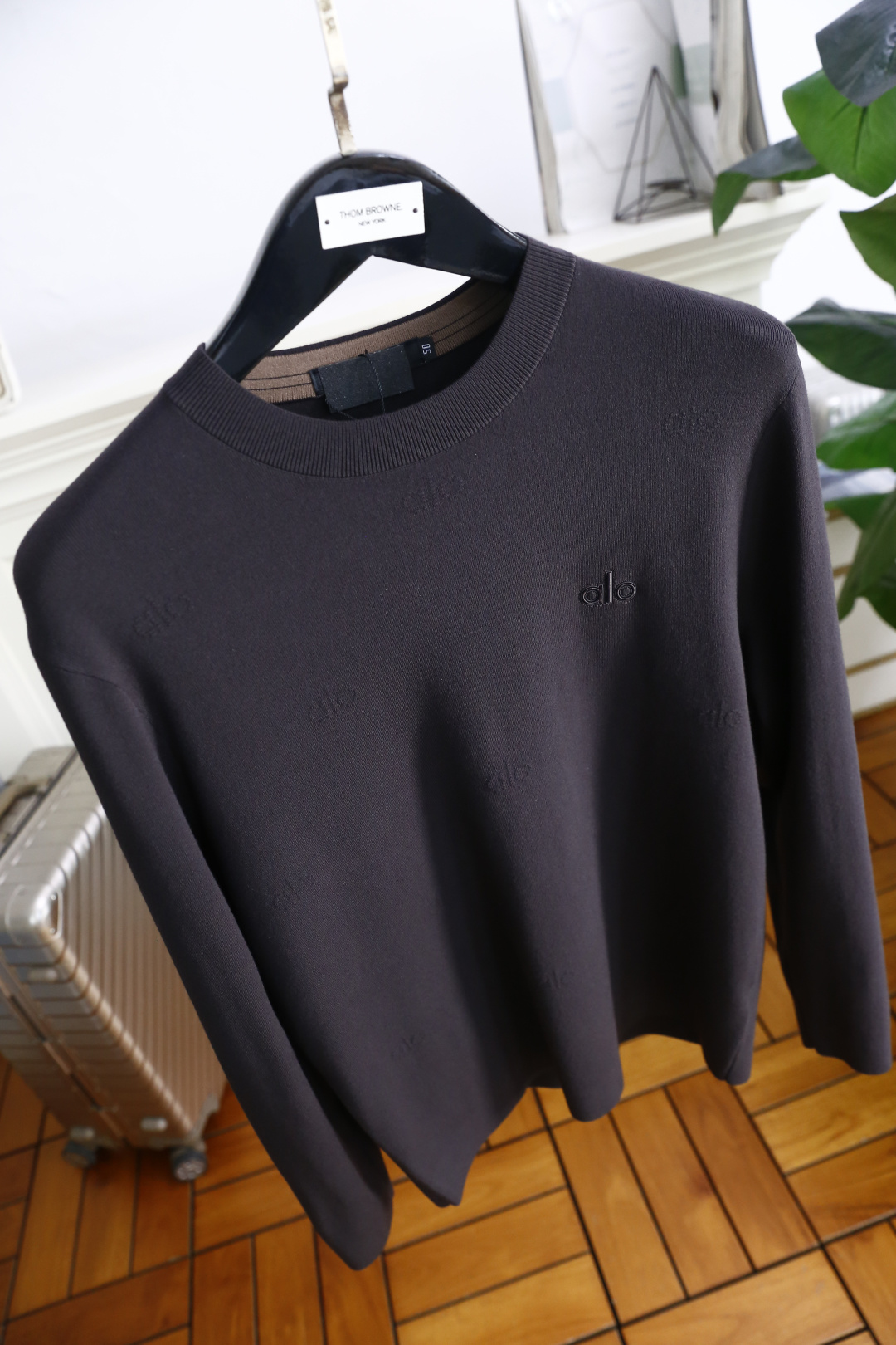 🔥alo.2025秋季新品男士长袖针织衫👍🏼独家呈现！奢华品牌字母LOGO搭配✅超级百搭极符合美学基调的