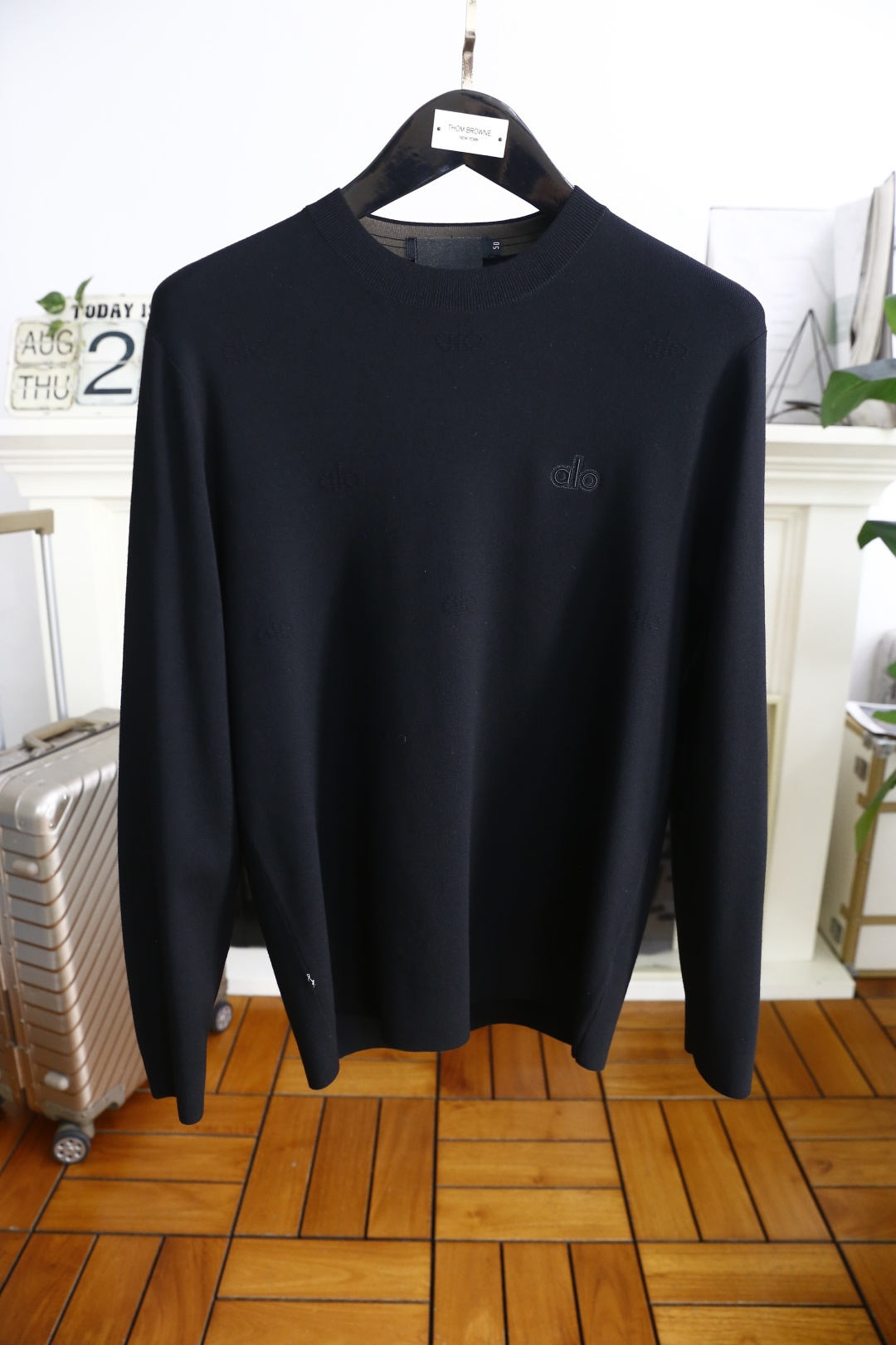 🔥alo.2025秋季新品男士长袖针织衫👍🏼独家呈现！奢华品牌字母LOGO搭配✅超级百搭极符合美学基调的