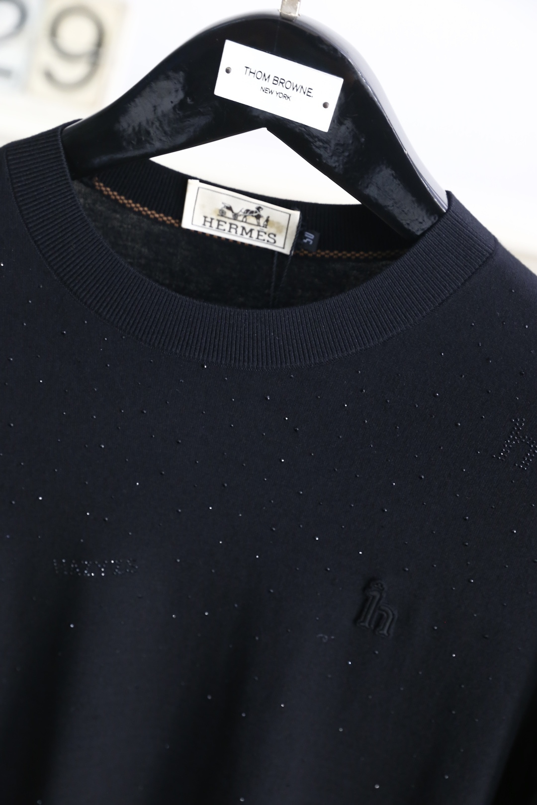 🔥爱马4/Her*es.2025秋季新品🆕时尚百搭圆领长袖针织衫🧶奢华品牌经典元素LOGO设计👍🏻走线更