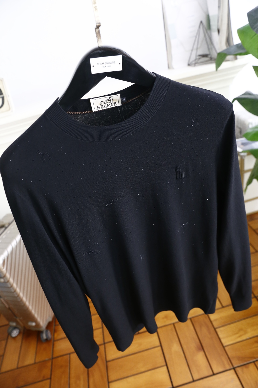 🔥爱马4/Her*es.2025秋季新品🆕时尚百搭圆领长袖针织衫🧶奢华品牌经典元素LOGO设计👍🏻走线更