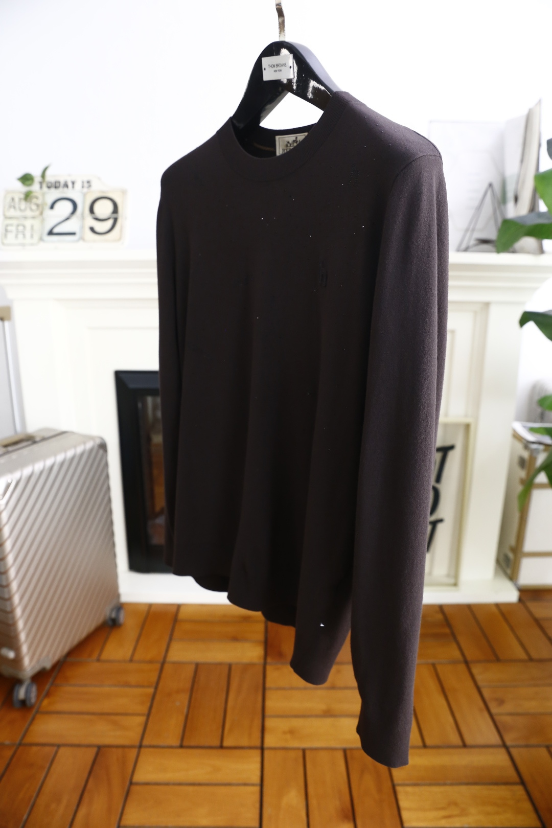 🔥爱马4/Her*es.2025秋季新品🆕时尚百搭圆领长袖针织衫🧶奢华品牌经典元素LOGO设计👍🏻走线更