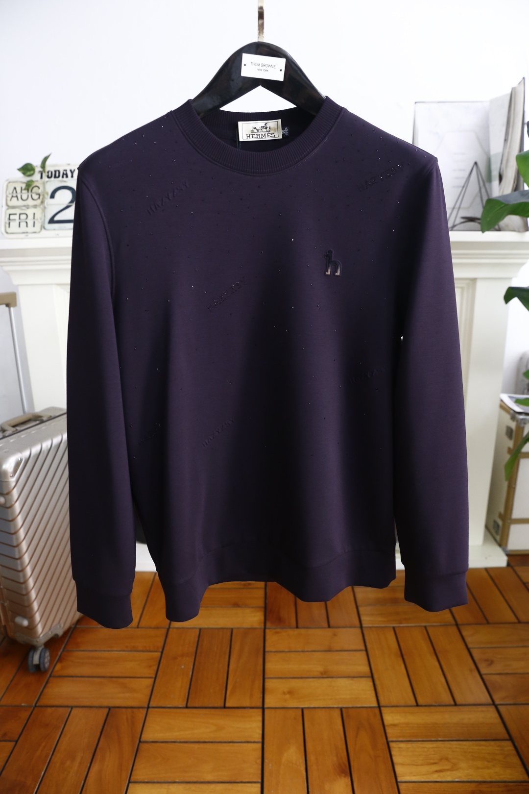 🔥爱马*/Herm*s.2025秋季新品时尚男士圆领卫衣🔥奢华经典品牌元素设计！绝对经得起时间的考验！！
