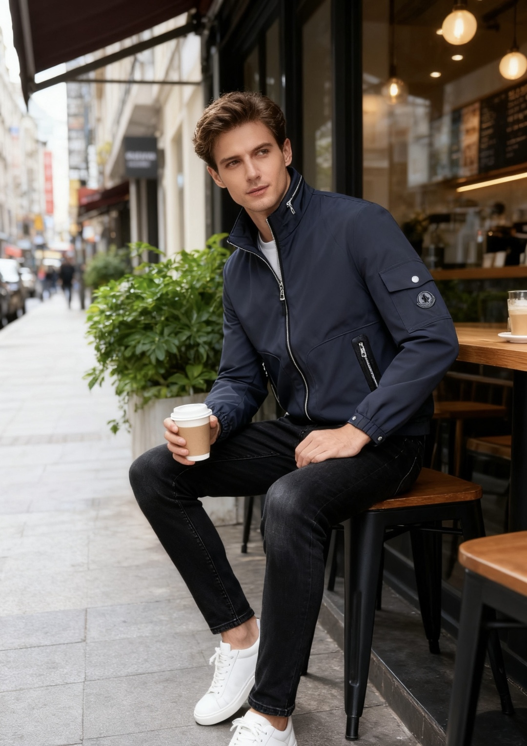 NO:524647,Mo*cler. 2025 autumn new product!  Fashionable men's stand-up collar zipper jacket!  Comfortable and versatile!  A very popular item!  The luxury and classic brand LOGO is made of comfortable and warm fabric, with high-quality heavy material, with very delicate texture, exquisite details and exquisite craftsmanship, and all auxiliary materials are provided by foreign merchants. It is a single item with extremely high shaping. The shape on the street is absolutely eye-catching, and it is an excellent equipment that can be selected from thousands of people!  Counter size M-3XL, shipped the next day!  ,Moncler,jackets & coats,alexander wang19860909蒙口/Mo*cler. 2025秋季新品！时尚男士立领拉链夹克！舒适百搭！人气极高的一款单品！奢华经典品牌LOGO搭配采用舒适保暖面料高克重材质,质感非常细腻,细节工艺精湛考究,辅料皆为外商客供,塑造性极高的一款单品,出街造型绝对招眼吸睛,万里挑一的绝佳装备！专柜尺码M-3XL,隔天出货！,,Moncler,jackets & coats,alexander wang,Men's clothing