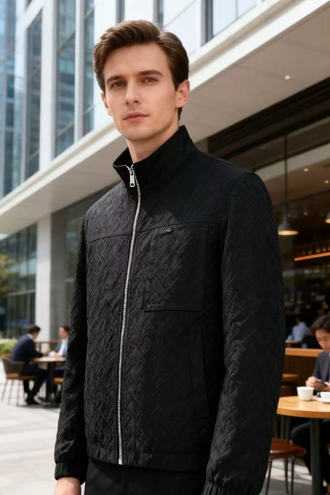 NO:526723,Gucci/Gu*ci. 2025 autumn new model!  The luxurious classic brand elements of the fashionable classic zipper jacket are perfect in appearance, and are a prestigious hit, high-end top-quality comfortable fabric, master-level tailoring, invincible texture, excellent skin-friendly and exquisite craftsmanship, smooth lines, perfect matching!  Easy to upgrade the sense of fashion, with high recognition, excellent upper body effect, extremely exquisite workmanship, neat and meticulous routes, and can be matched for business or daily leisure!  Counter size M-3XL, shipped the next day!  ,,gucci,jackets & coats,alexander wang19860909古驰/Gu*ci. 2025秋季新款！时尚经典拉链夹克奢华经典品牌元素设计品相完美如斯,属于入柜级别,可预见性的爆款,高级顶级舒适面料,大师级剪裁,质感无敌,亲肤性极佳工艺精湛,线条流畅,完美搭配！轻松将时髦感进阶,有着高强辨识度,上身效果超赞,做工极为考究严谨,走线工整细致,商务抑或日常休闲均可搭配！专柜尺码 M-3XL,隔天出货！,,gucci,jackets & coats,alexander wang,Men's clothing