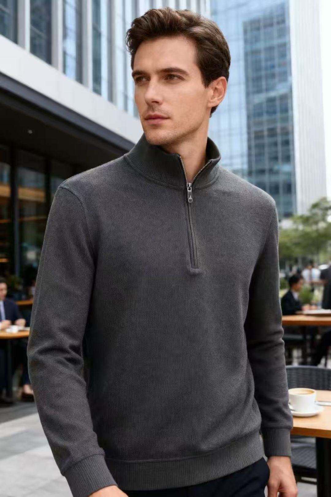 NO:526727,LP. 2025 autumn new product fashionable men's stand collar zipper long sleeve luxury classic custom letter LOGO design!  It definitely stands the test of time!  !  It uses high-end warm fabrics and super comfortable fabrics, which are very classy and must be purchased if you understand the goods!  The style and tailoring are slim styles, which are very exquisite, showing aura and highlighting the exquisiteness of business men. This is the unique feature, the right slim fit, and the upper body effect is very good!  Counter size 48-56, shipped the next day!  loro piana alexander wang19860909LP. 2025秋季新品时尚男士立领拉链长袖奢华经典定制字母LOGO设计！绝对经得起时间的考验！！采用高档保暖面料,超舒适面料,非常显档次懂货的必须入！版型剪裁属于修身款 非常精致,显气场,又会凸显商务男士的精致,这就是独到之处,恰到好处的修身,上身效果非常赞！专柜尺码48-56,隔天出货！,,loro piana,alexander wang,Men's clothing