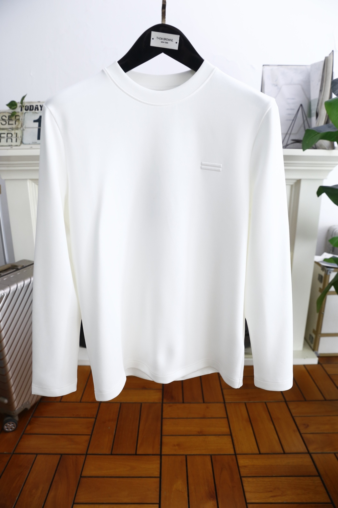 🔥杰尼*/Ze*na.2025秋季新品男士长袖打底衫！经典圆领设计🆕胸前经典品牌LOGO标识，整体版型简