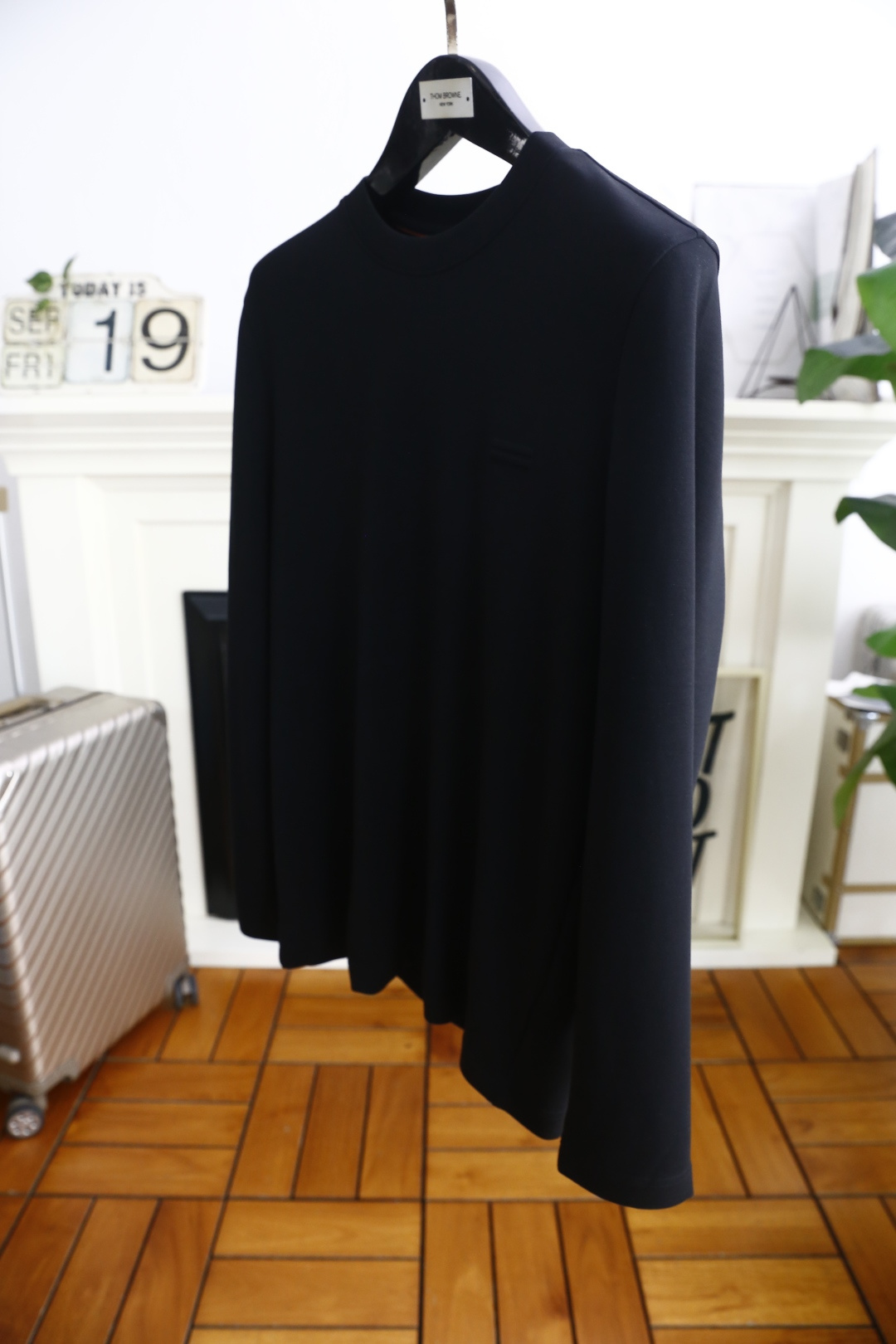 🔥杰尼*/Ze*na.2025秋季新品男士长袖打底衫！经典圆领设计🆕胸前经典品牌LOGO标识，整体版型简