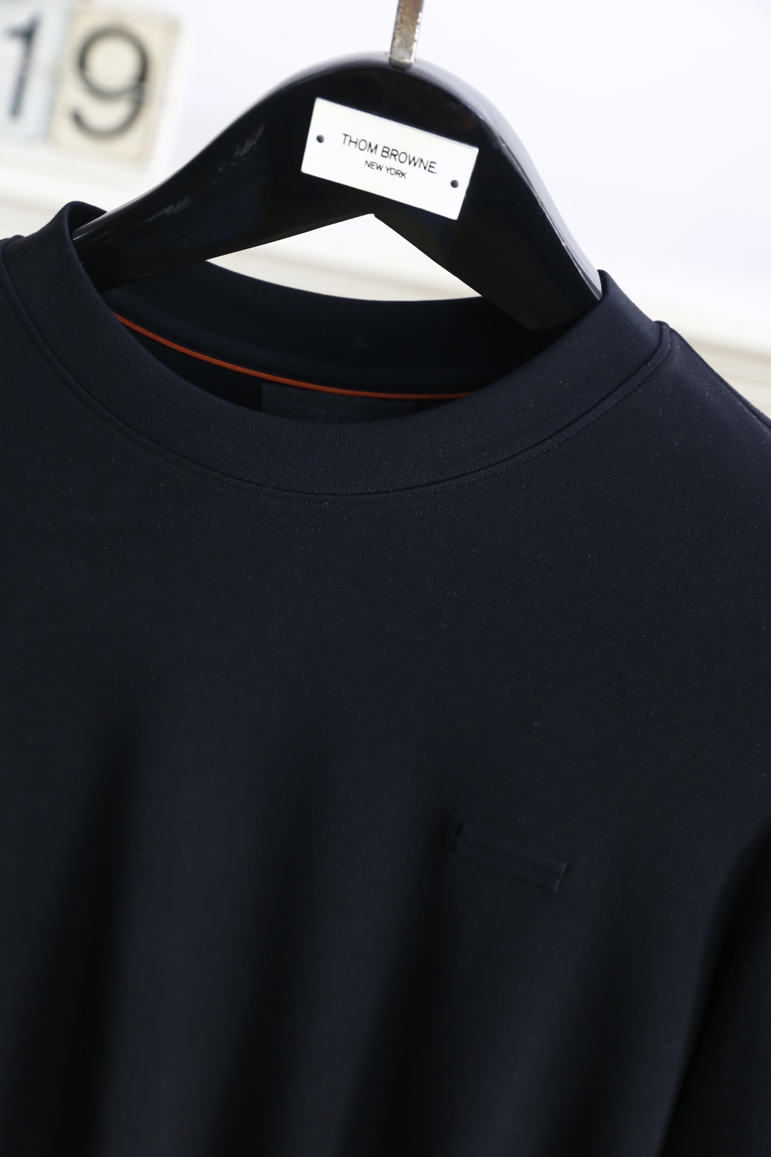 🔥杰尼*/Ze*na.2025秋季新品男士长袖打底衫！经典圆领设计🆕胸前经典品牌LOGO标识，整体版型简