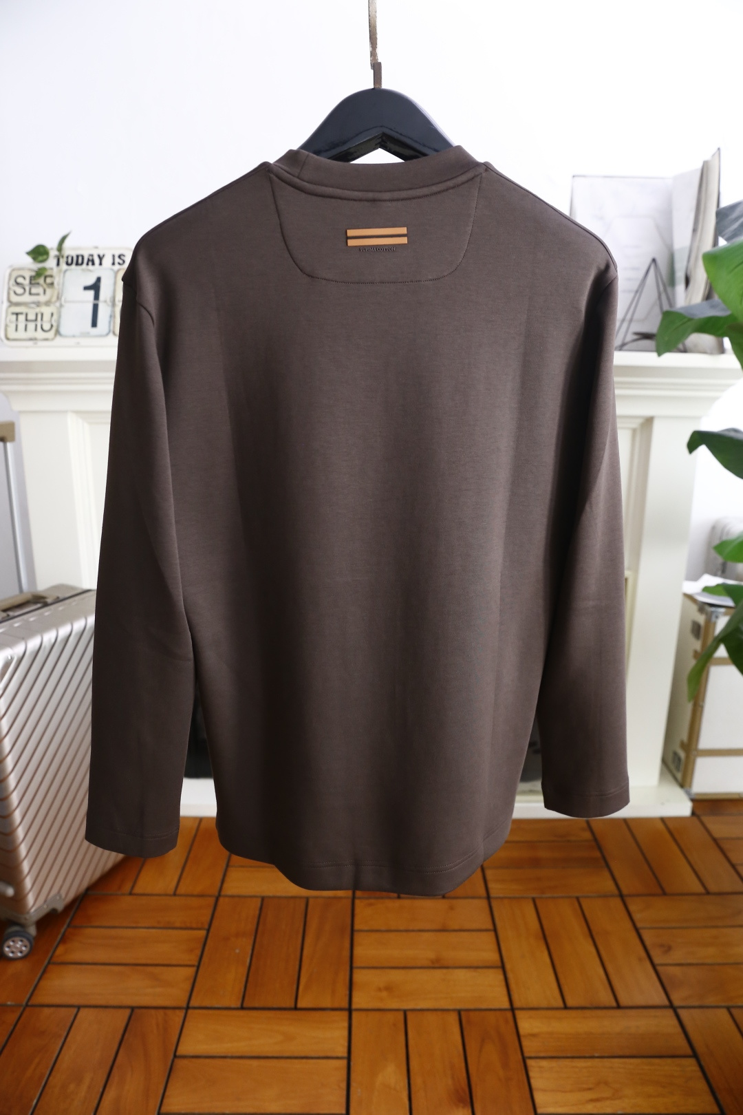 🔥杰尼*/Ze*na.2025秋季新品！时尚男士长袖圆领上衣！采用舒适天丝棉面料👍质感平整顺滑，风格偏向