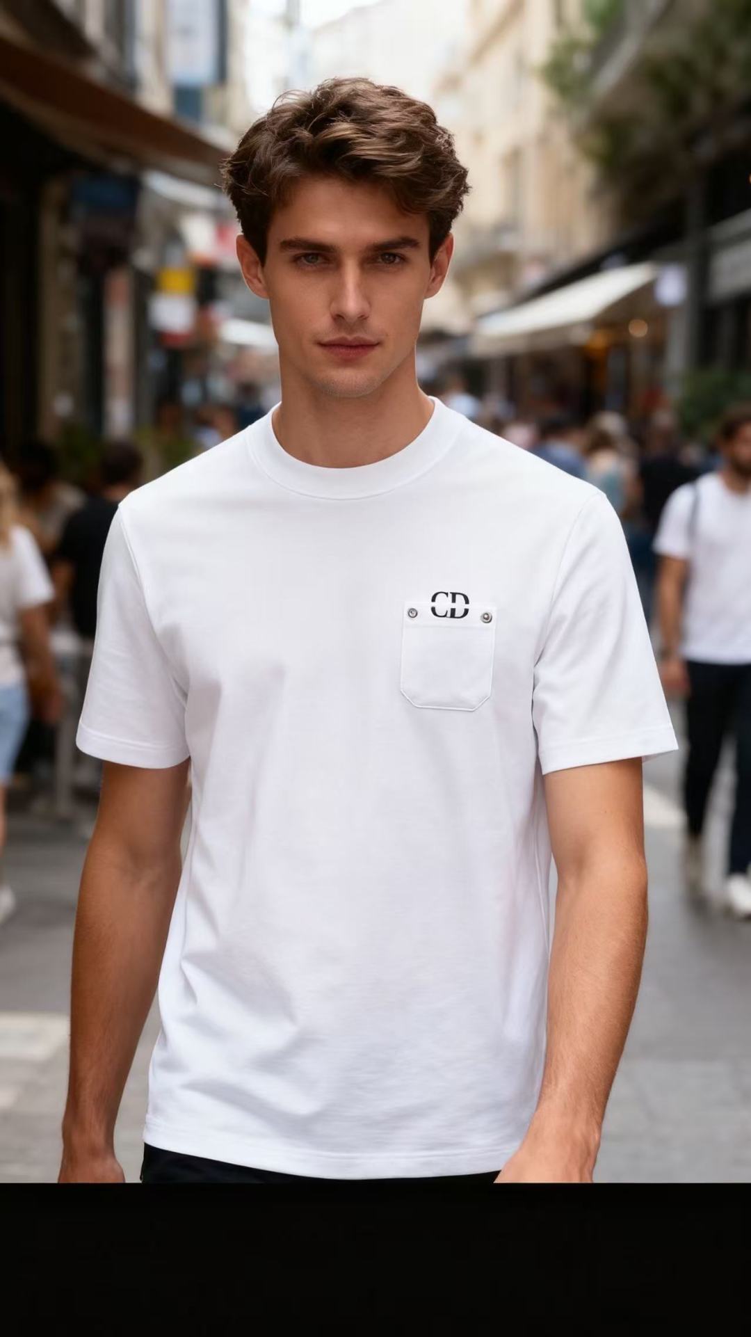 🔥迪奥/Christian Di*r.2025秋季新款！时尚男士圆领短袖🍃采用进口舒适莫代尔棉面料👍衣橱