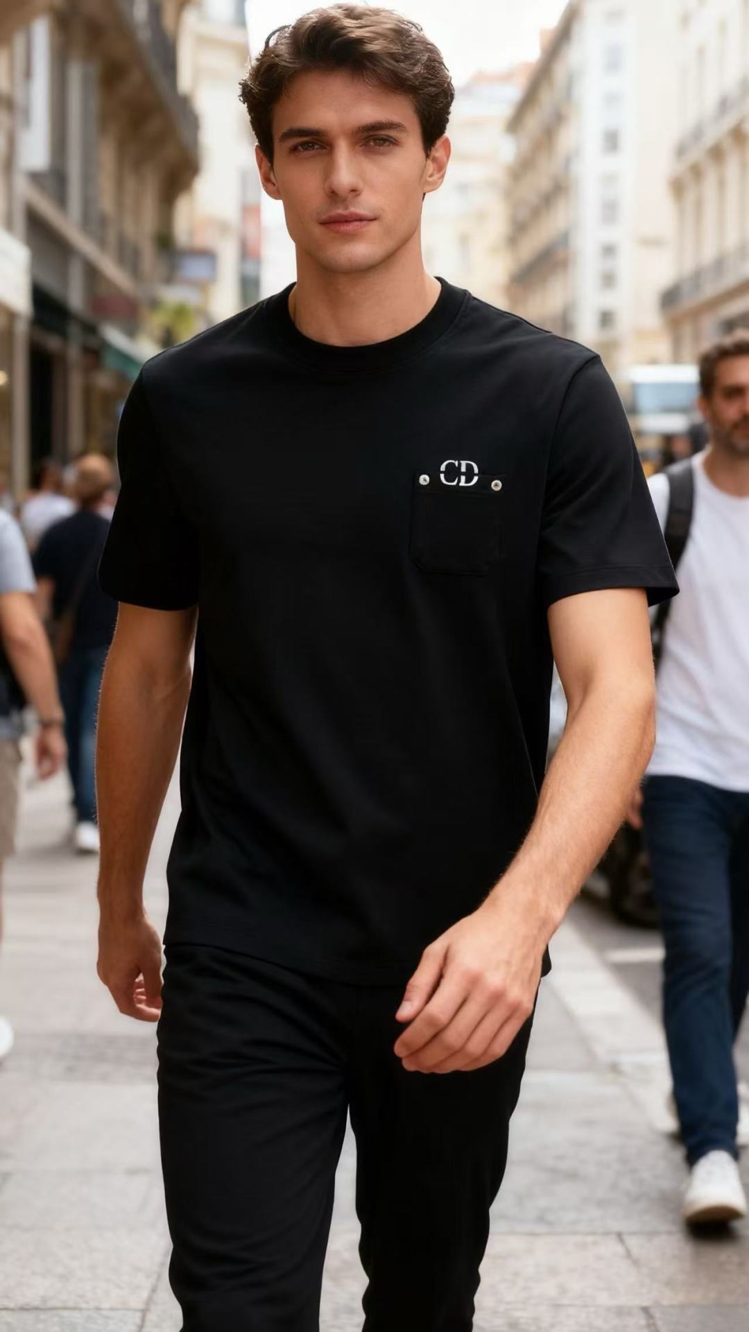 🔥迪奥/Christian Di*r.2025秋季新款！时尚男士圆领短袖🍃采用进口舒适莫代尔棉面料👍衣橱