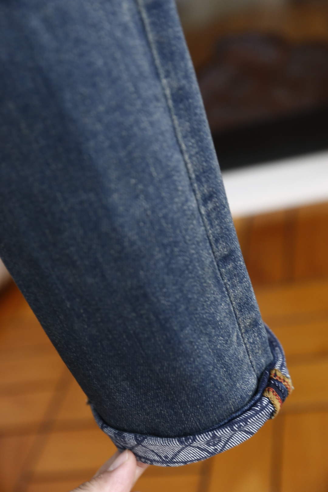 🔥普拉*/Pr*da.25秋季新品时尚男士牛仔裤👖采用客供水洗弹力牛仔裤！奢华经典品牌三角标Logo设计