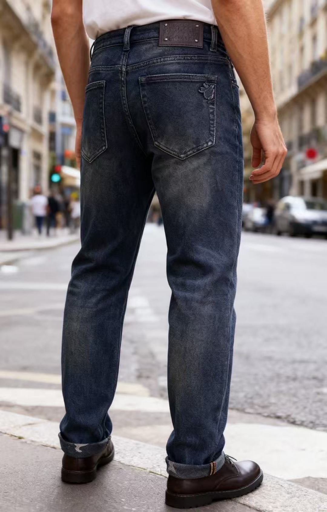 🔥迪奥/Christian Di*r.2025秋季新品原单高端男士牛仔裤！奢华经典品牌LOGO配饰 身穿