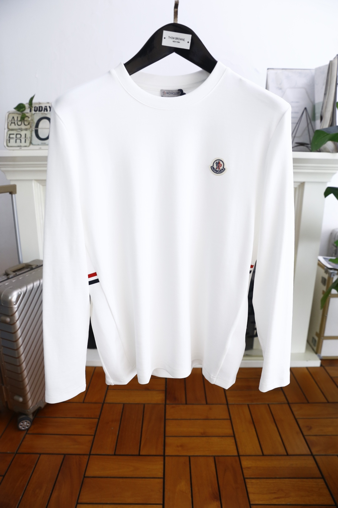 🔥蒙口/Mon*ler.25秋季新品男士打底长袖衫！经典圆领设计！胸前品牌原版LOGO搭配🔥采用舒适柔软