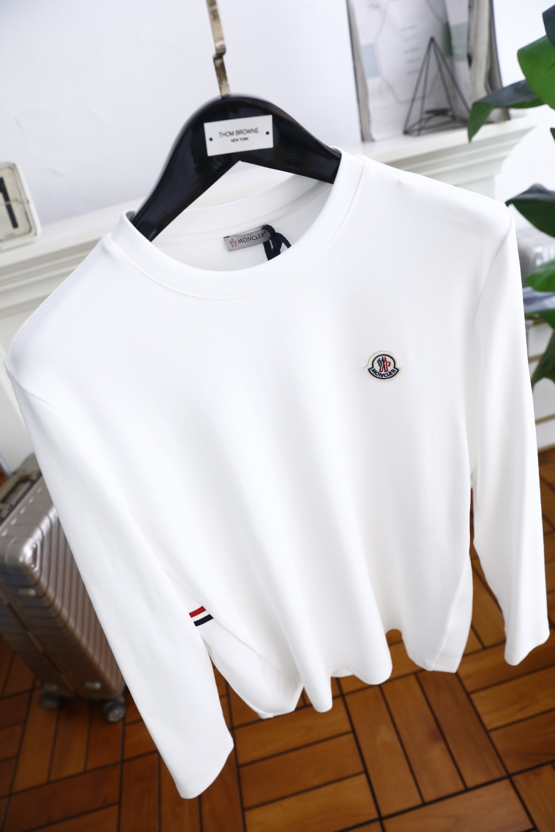 🔥蒙口/Mon*ler.25秋季新品男士打底长袖衫！经典圆领设计！胸前品牌原版LOGO搭配🔥采用舒适柔软