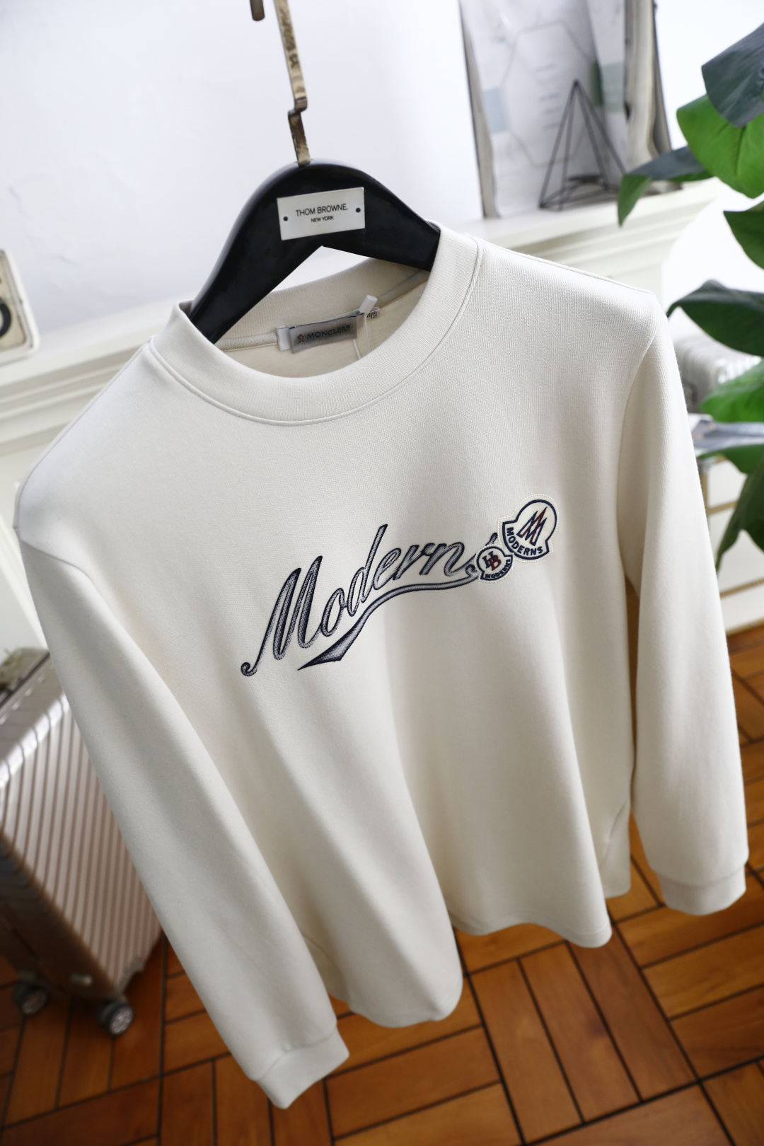 🔥蒙口/Mon*ler.25秋季新品男士长袖🆕经典圆领设计！奢华经典品牌定制LOGO搭配🔥面料采用舒适棉