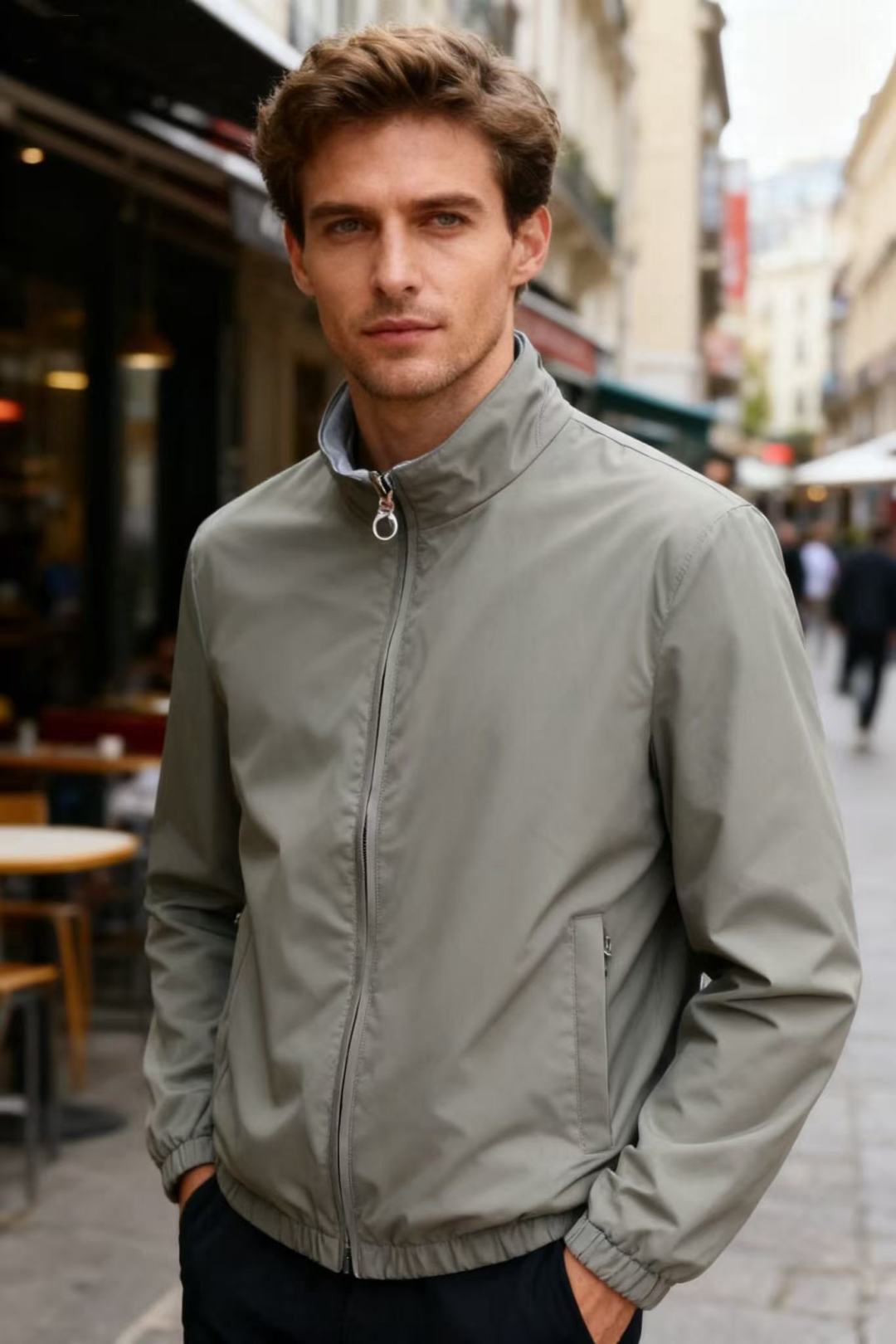 NO:564992,LP. Autumn new top-quality original men's reversible jacket. One piece of clothing can achieve two dressing experiences, greatly improving the utilization rate of clothing. It is especially suitable for people who pursue efficient dressing and diverse styles. It can save energy in spring and autumn and flexibly respond to different temperatures and occasions. The fashionable stand-up collar design uses comfortable and warm fabrics!  Classic brand LOGO elements, comfortable upper body, exquisite craftsmanship, excellent warmth retention, and excellent upper body effect, fully embodying the temperament and taste of men, fashionable elegance, and aristocratic heritage!  Simple and delicate design, perfect cutting, meticulous materials, soft and comfortable feel, gorgeous colors, highlighting the atmosphere!  Sizes 48-58, shipped next day!  ,,loro piana,jackets & coats,alexander wang19860909LP. 秋季新品顶级原单男士双面可穿夹克一件服饰可实现两种穿搭体验,大大提升了服饰的利用率,尤其适合追求高效穿搭和多样风格的人群,在春秋季节能灵活应对不同的温度与场合.时尚立领设计采用舒适保暖面料！经典品牌LOGO元素,上身舒适工艺精致,保暖极佳,上身效果极佳 ,充分体现男人的气质与品位,时尚优雅,贵族底蕴！简洁细腻的设计,裁剪完美 用料一丝不苟 手感柔软舒适 华丽色彩 彰显大气！ 尺码48-58,隔天出货！,,loro piana,jackets & coats,alexander wang,Men's clothing