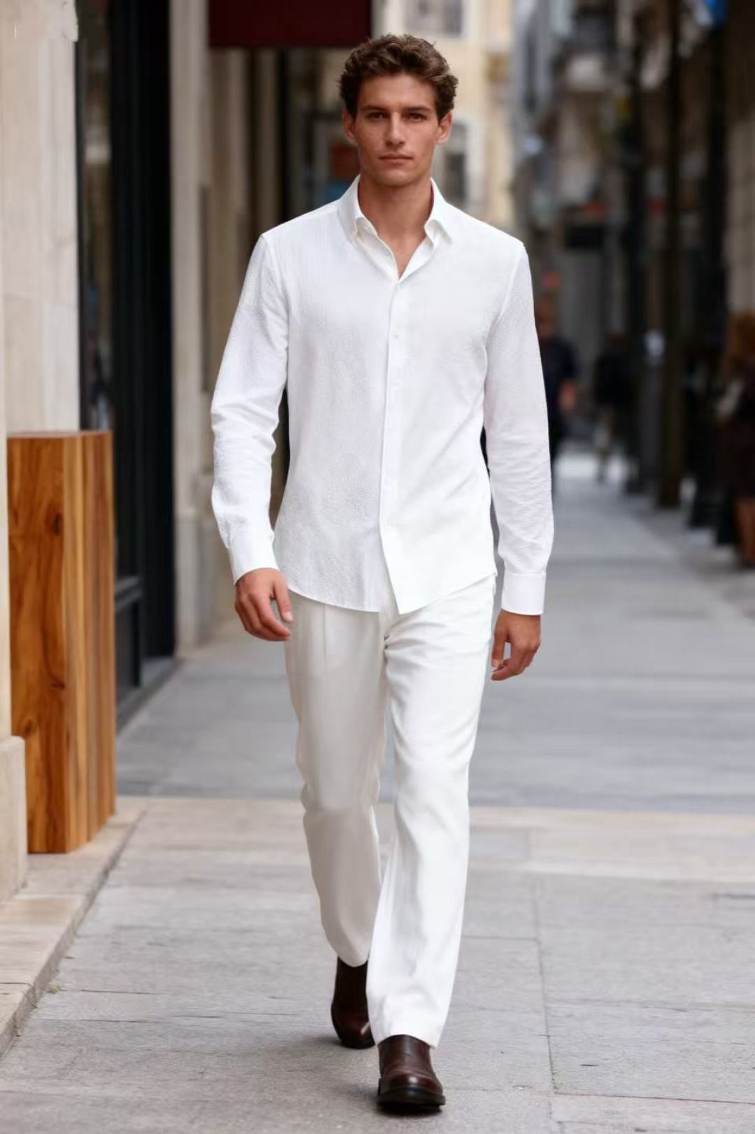 NO:564996,Her*es. 25 men's long-sleeved shirt!  Luxurious classic element design!  The comfortable and breathable cotton fabric is used in the cabinet level, a predictable hit, advanced custom fabrics, master tailoring, invincible texture, excellent skin-friendliness, exquisite craftsmanship, smooth lines, perfect match!  Easily upgrade your sense of fashion, with high recognition, great upper body effect, extremely sophisticated and rigorous workmanship, neat and meticulous wiring, it can be worn for business or daily leisure!  Counter sizes M-3XL, shipped the next day!  ,,hermes,shirts,alexander wang19860909爱马*/Her*es. 25男士长袖衬衫！奢华经典元素设计！采用舒适透气棉面料属于入柜级别,可预见性的爆款,高级定制面料,大师级剪裁,质感无敌,亲肤性极佳工艺精湛,线条流畅,完美搭配！轻松将时髦感进阶,有着高强辨识度,上身效果超赞,做工极为考究严谨,走线工整细致,商务抑或日常休闲均可搭配！专柜尺码 M-3XL,隔天出货！,,hermes,shirts,alexander wang,Men's clothing