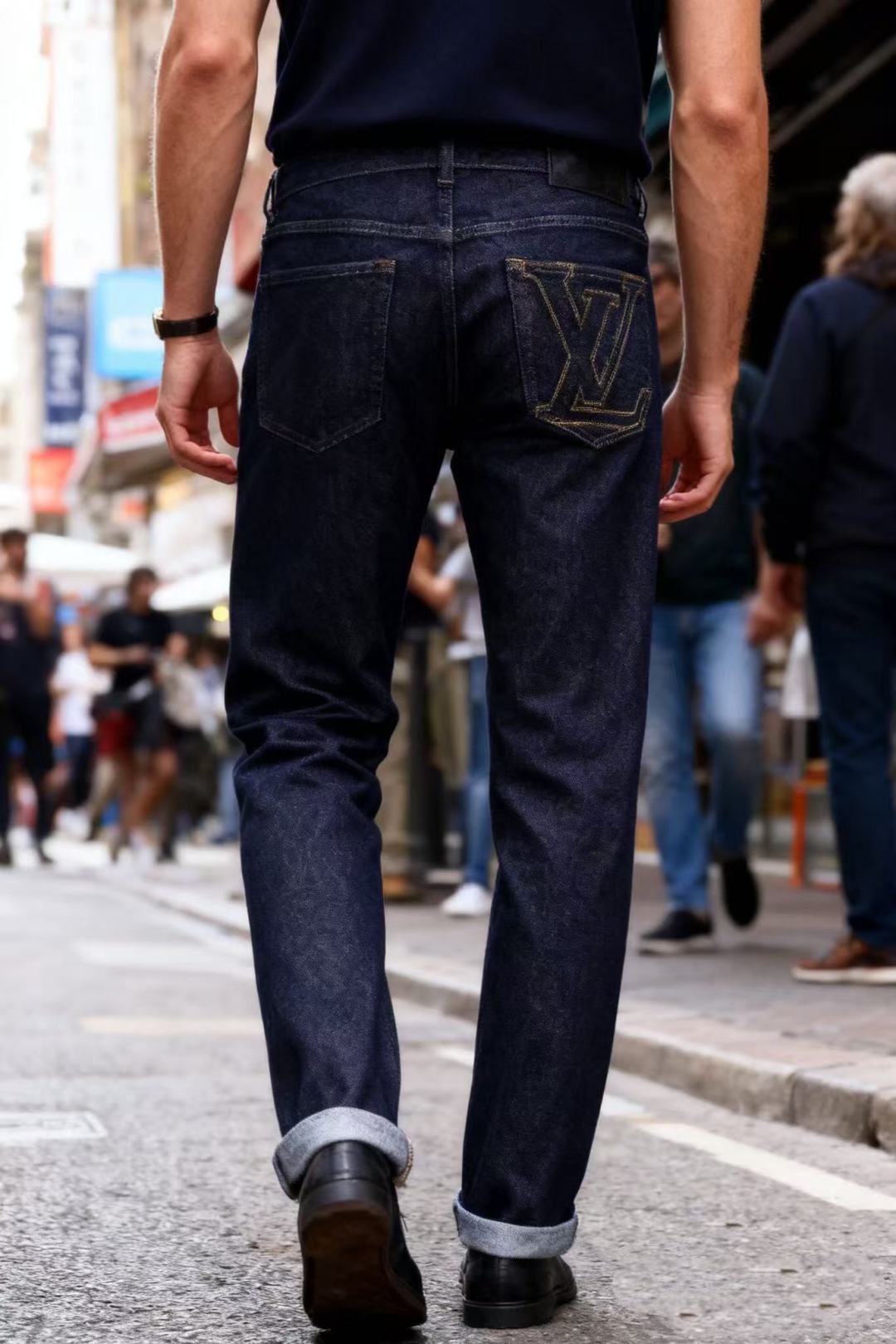 NO:596591,Louis Vuit*/Lv. 25 new autumn fashion men's original high-end dark blue jeans!  Luxurious and classic brand letter LOGO accessories. Very comfortable to wear. Low-key yet luxurious. Very classy to wear. Needless to say the style and tailoring of the pants. The upper body is exquisite and high-end, made of top-quality materials. The real denim is made of high-end top-quality washed denim fabrics. The quality is outstanding. After heavy washing, the pants are very soft!  Don't be picky, the upper body is absolutely stylish and extremely luxurious. The counter sizes are 29-38, no 35/37!  Ships next day!  ,,louis vuitton,louis vuitton,jeans,alexander wang19860909路易威*/Lv. 25秋季新款时尚男士原单高端深蓝牛仔裤！奢华经典品牌字母LOGO配饰 身穿着非常舒适 低调不失奢华 穿出去非常有档次 裤型款式和裁剪亦无需多言 上身精致跃然高档一等一顶级质料 真正殿堂级的牛仔布选用 高档顶级洗水牛仔面料,品质卓然,经过重水洗使得裤子很柔软！不挑人 上身绝对的有型 极度奢华. 专柜尺码29-38,无35/37！隔天出货！,,louis vuitton,louis vuitton,jeans,alexander wang,Men's clothing