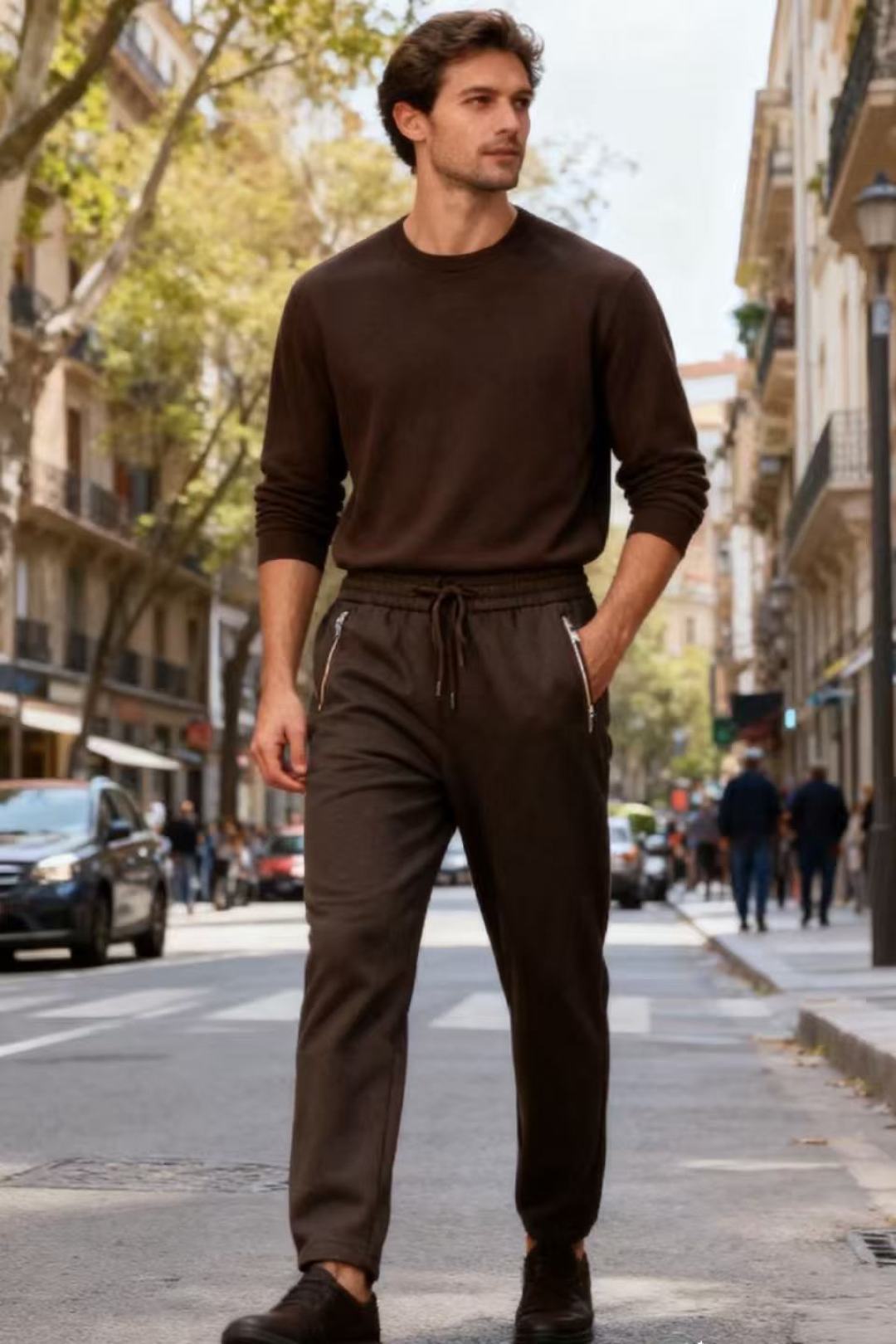 NO:599960,Bc. 25 new autumn fashion men's casual pants are made of top-quality comfortable fabrics, with classic brand original LOGO design, making the upper body casual and comfortable!  Elastic waist with no binding feeling!  The same product from overseas European counters, the upper body is fashionable and sporty, very low-key without losing the luxurious taste!  The stitching is meticulous and strong!  Perfect three-dimensional tailoring, highly recommended to purchase!  Counter sizes: 48-58, shipped the next day!  ,,alexander wang19860909Bc. 25秋季时尚新品男士休闲裤采用顶级舒适面料,经典品牌原版LOGO设计 上身随意舒服！松紧腰搭配无束缚感！海外欧洲专柜同品,上身时尚运动显时尚,很低调且不失奢华品味！车工缝线细致而强悍！完美立体剪裁,强烈推荐购入货色！专柜尺码:48-58,隔天出货！,,alexander wang,Men's clothing