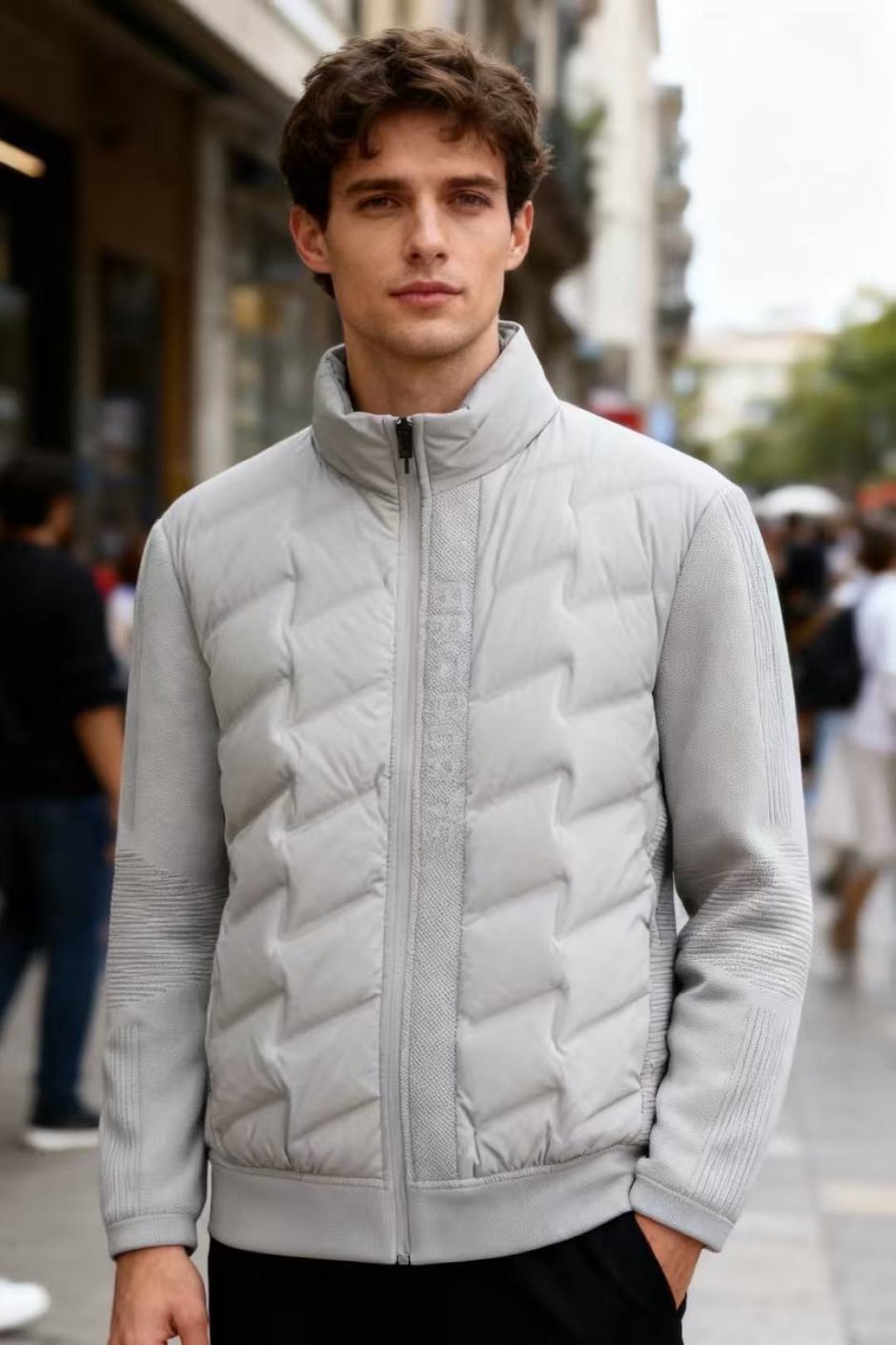 NO:598641,Ermenegildo Zegna. 2025 new autumn and winter men’s warm down jacket with stand collar is recommended!  In autumn and winter, go out early and come back late. A must-have luxury classic customized LOGO match!  Fashionable and exquisite hardware zipper men's jacket!  The texture of the fabric is very high-end and delicate, and the interior is filled with 90 white duck down!  Very comfortable, warm and classy, ​​designed with luxurious classic elements, suitable for both business and leisure, the style is versatile and suitable for various occasions, anyone can easily control it!  Counter size: M-3XL, shipped the next day!  ,,zegna,jackets & coats,down jacket,alexander wang19860909杰尼亚. 2025秋冬新品男士立领保暖羽绒外套推荐！秋冬早出晚归必备神器奢华经典定制LOGO搭配！时尚精致五金拉链男士外套！面料的质感很高档细腻,内里采用90白鸭绒填充！非常舒适保暖档次感强奢华经典元素设计,商务休闲兼备款,款式百搭适合各种场合 ,任何人都可以轻松驾驭！专柜码数M-3XL,隔天出货！,,zegna,jackets & coats,down jacket,alexander wang,Men's clothing