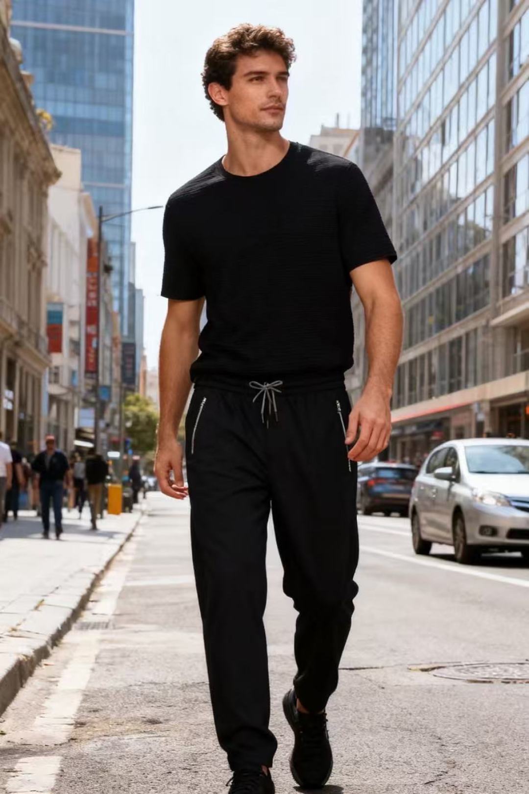 NO:613197,Jenny*/Zeg*a. 25 autumn and winter new fashion men's casual pants are made of comfortable and warm fabrics, designed with luxurious classic brand LOGO elements, making the upper body casual and comfortable!  Elastic waist with no binding feeling!  The same product from overseas European counters, the upper body is fashionable and sporty, very low-key without losing the luxurious taste!  The stitching is meticulous and strong!  Perfect three-dimensional tailoring, highly recommended to purchase!  Counter sizes: 48-56, shipped the next day!  ,,zegna,alexander wang19860909杰尼*/Zeg*a. 25秋冬时尚新品男士休闲裤采用舒适保暖面料,奢华经典品牌LOGO元素设计 上身随意舒服！松紧腰搭配无束缚感！海外欧洲专柜同品,上身时尚运动显时尚,很低调且不失奢华品味！车工缝线细致而强悍！完美立体剪裁,强烈推荐购入货色！专柜尺码:48-56,隔天出货！,,zegna,alexander wang,Men's clothing