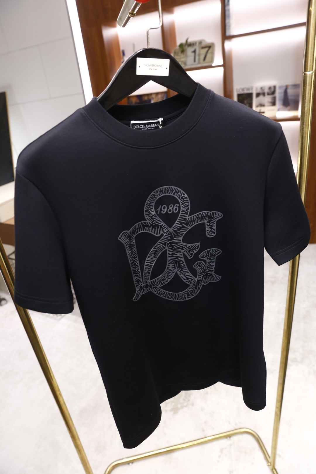 🔥杜嘉班纳/Dolce & Gabbana.2025秋季新款！时尚男士圆领短袖🍃采用进口舒适保暖棉面料👍