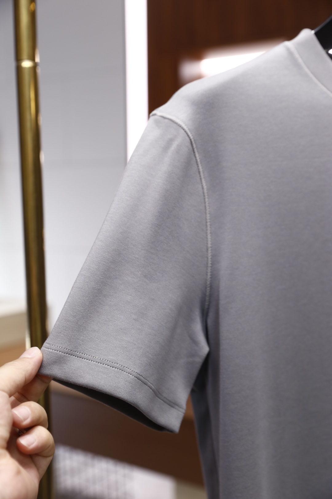 🔥杰尼*/Ze*na.2025秋季新品！时尚男士短袖打底衫！经典圆领设计🆕奢华经典净版元素搭配👍整体版型