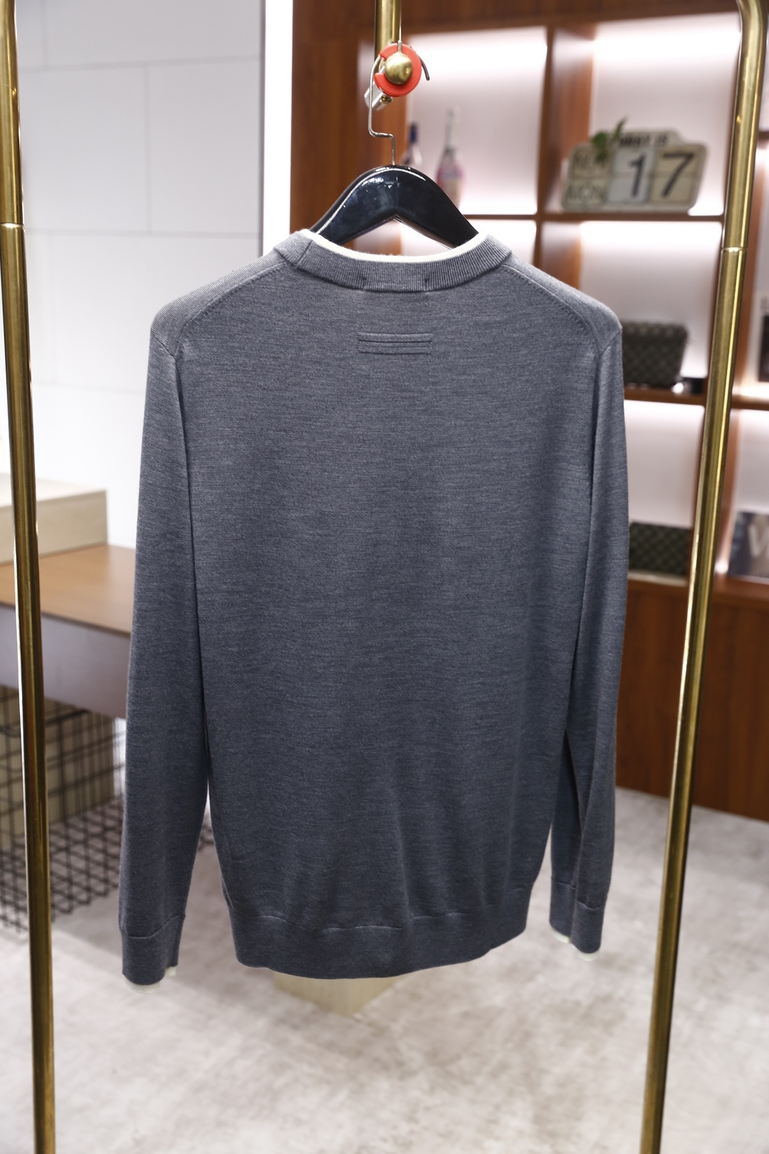 🔥杰尼*/Ze*na.2025秋冬新款男士经典假两件针织衫👍采用高档顶级针织面料，舒适保暖极佳 可防静电