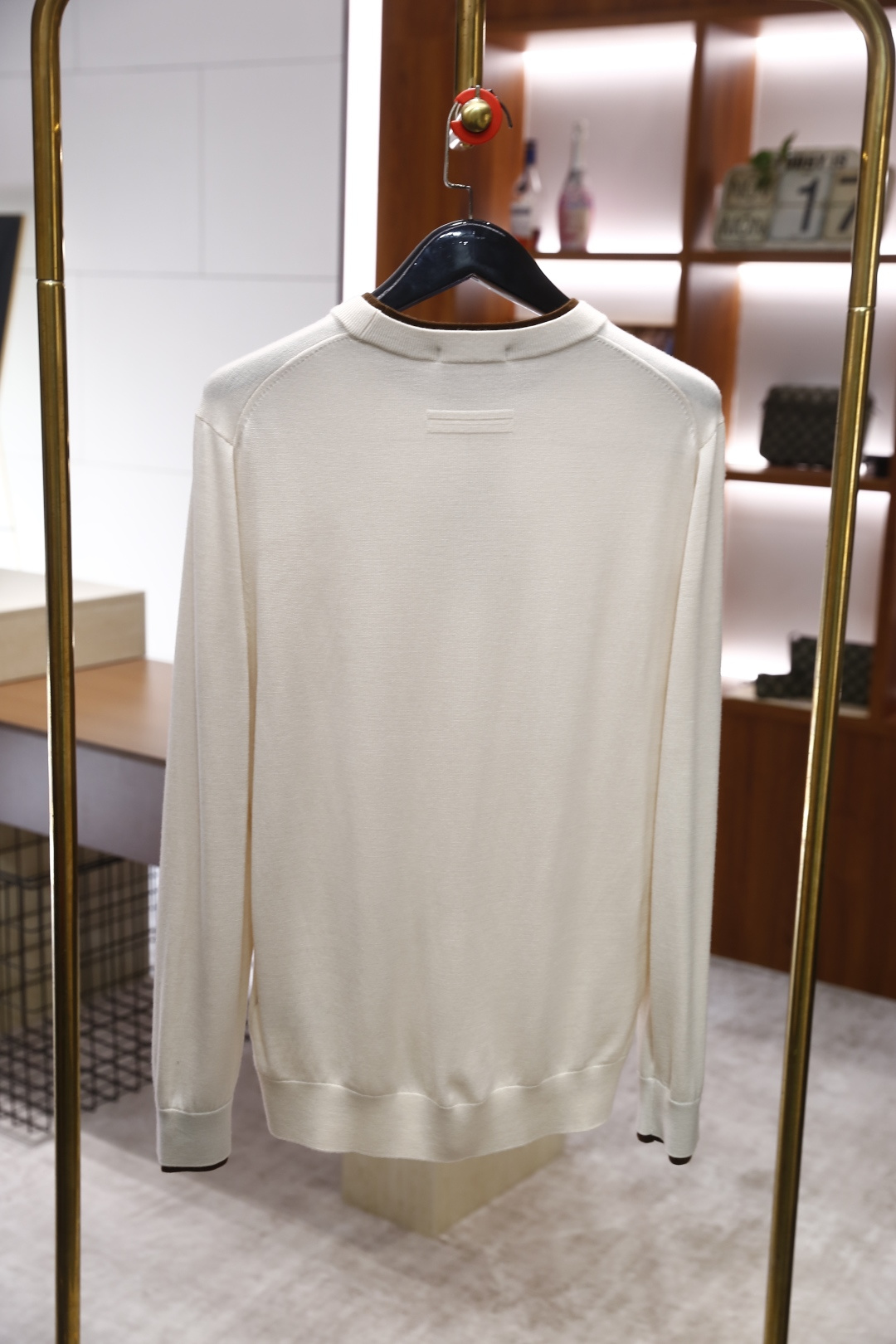 🔥杰尼*/Ze*na.2025秋冬新款男士经典假两件针织衫👍采用高档顶级针织面料，舒适保暖极佳 可防静电