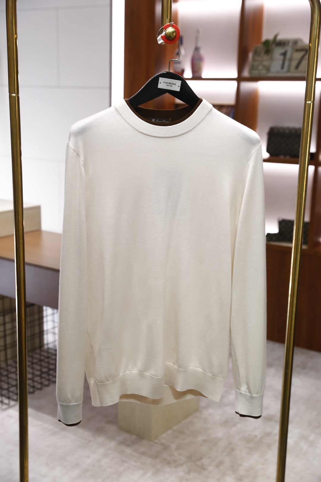 🔥杰尼*/Ze*na.2025秋冬新款男士经典假两件针织衫👍采用高档顶级针织面料，舒适保暖极佳 可防静电