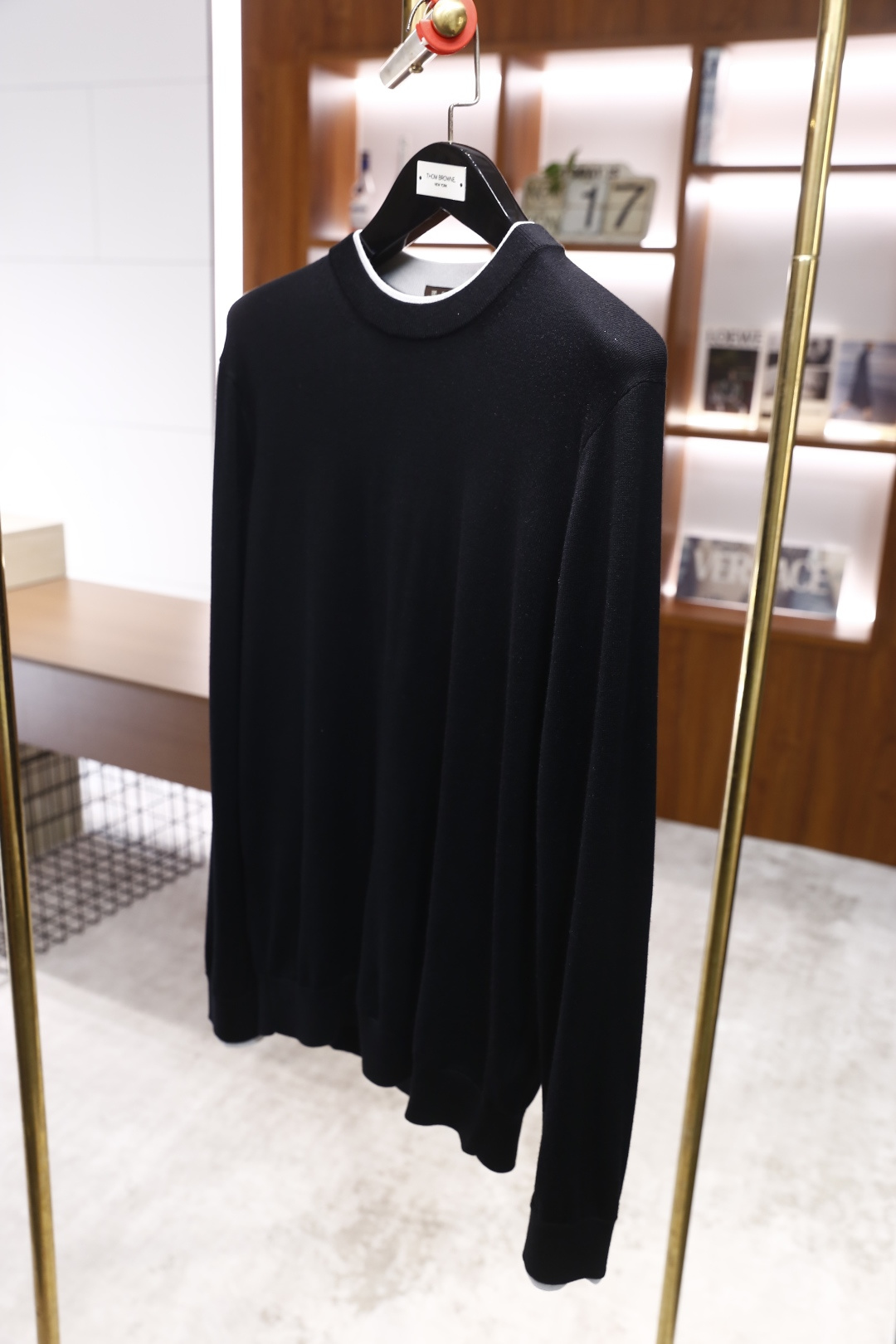🔥杰尼*/Ze*na.2025秋冬新款男士经典假两件针织衫👍采用高档顶级针织面料，舒适保暖极佳 可防静电