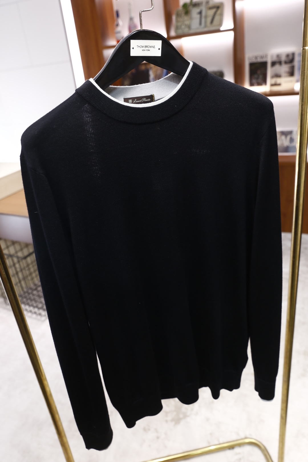 🔥杰尼*/Ze*na.2025秋冬新款男士经典假两件针织衫👍采用高档顶级针织面料，舒适保暖极佳 可防静电