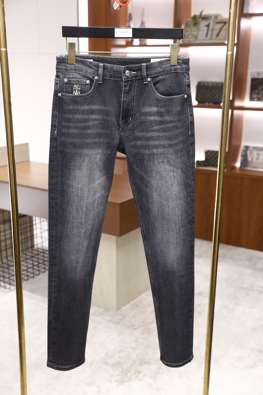 🔥Bc.25秋季新品时尚男士牛仔裤👖采用客供水洗弹力牛仔裤！奢华经典品牌原版Logo设计！时尚潮流因此已