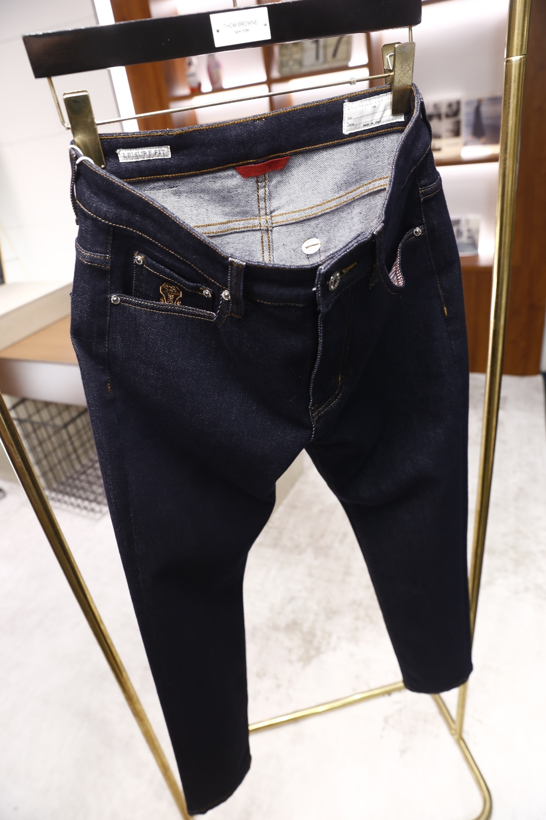 🔥Bc.25秋季新品时尚男士牛仔裤👖采用客供水洗弹力牛仔裤！奢华经典品牌原版Logo设计！时尚潮流因此已