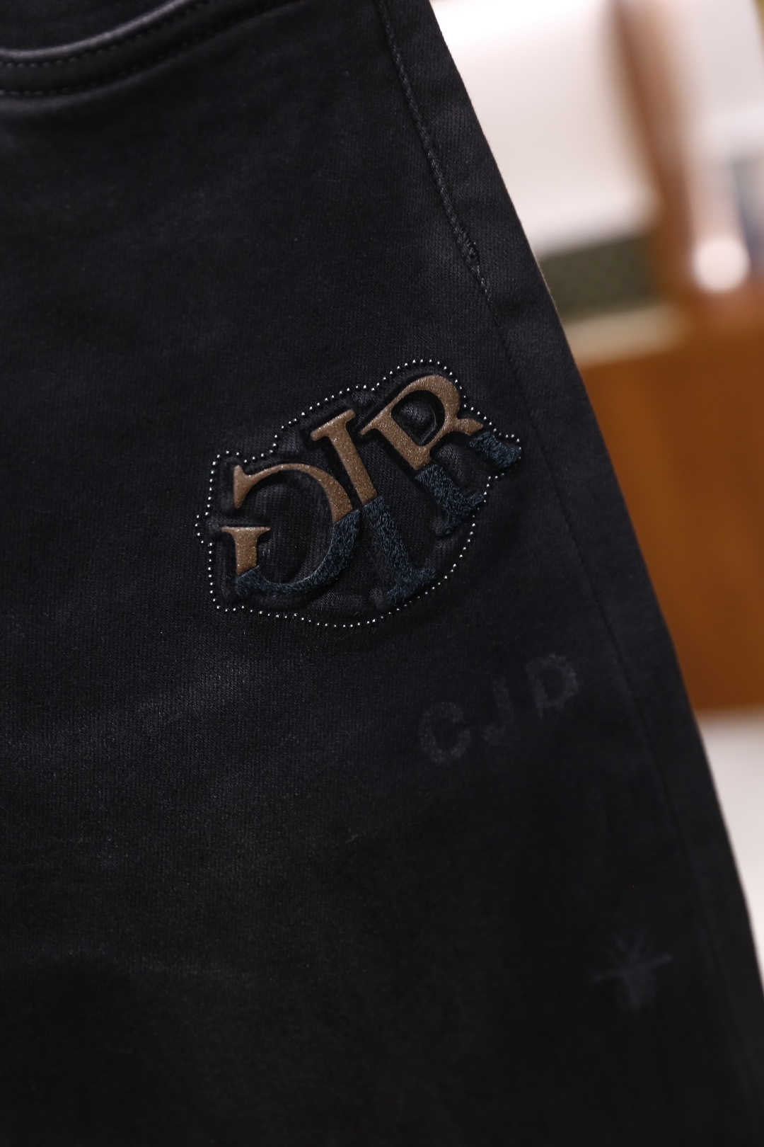 🔥迪奥/Christian Di*r.2025秋季新款原单高端男士深色百搭休闲牛仔裤！奢华经典品牌定制L