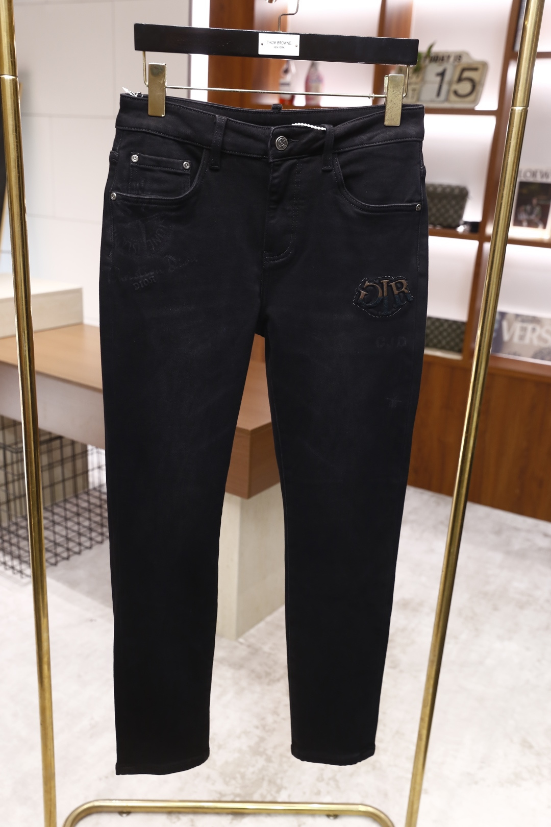 🔥迪奥/Christian Di*r.2025秋季新款原单高端男士深色百搭休闲牛仔裤！奢华经典品牌定制L