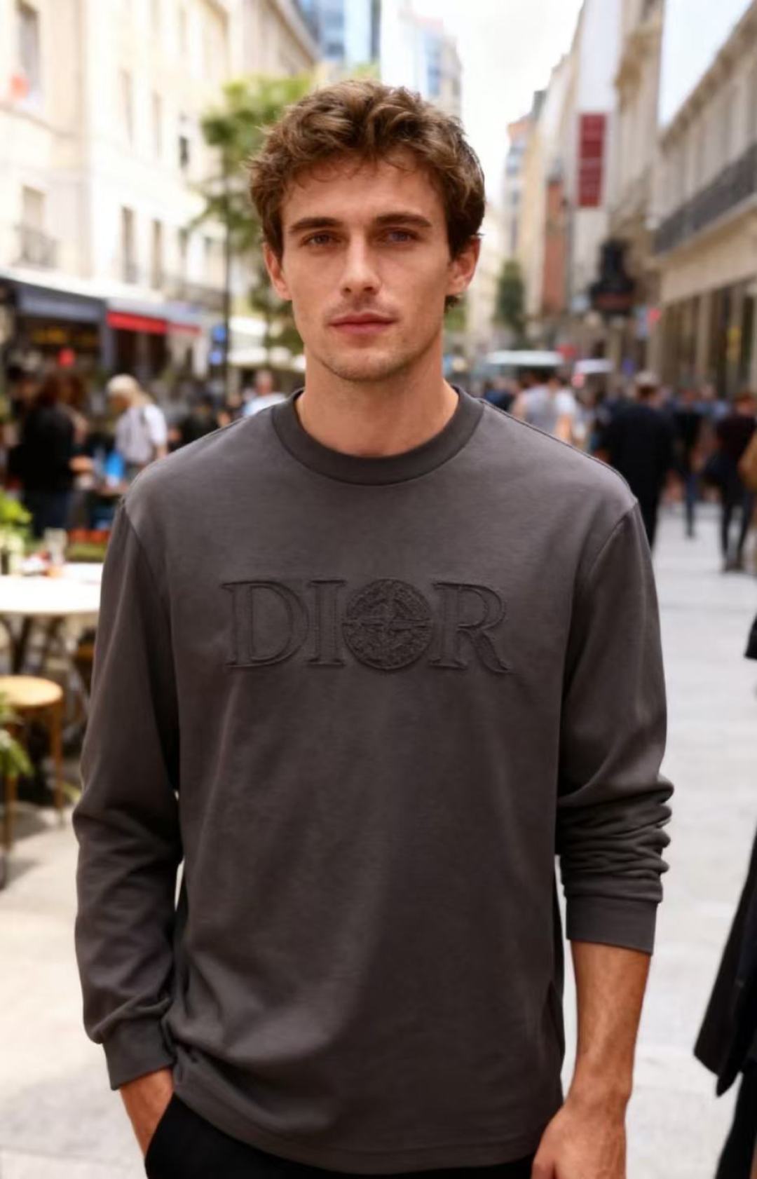 🔥迪奥/Christian D*or.2025秋冬新款男士长袖卫衣🆕经典圆领设计！采用舒适保暖面料！上身