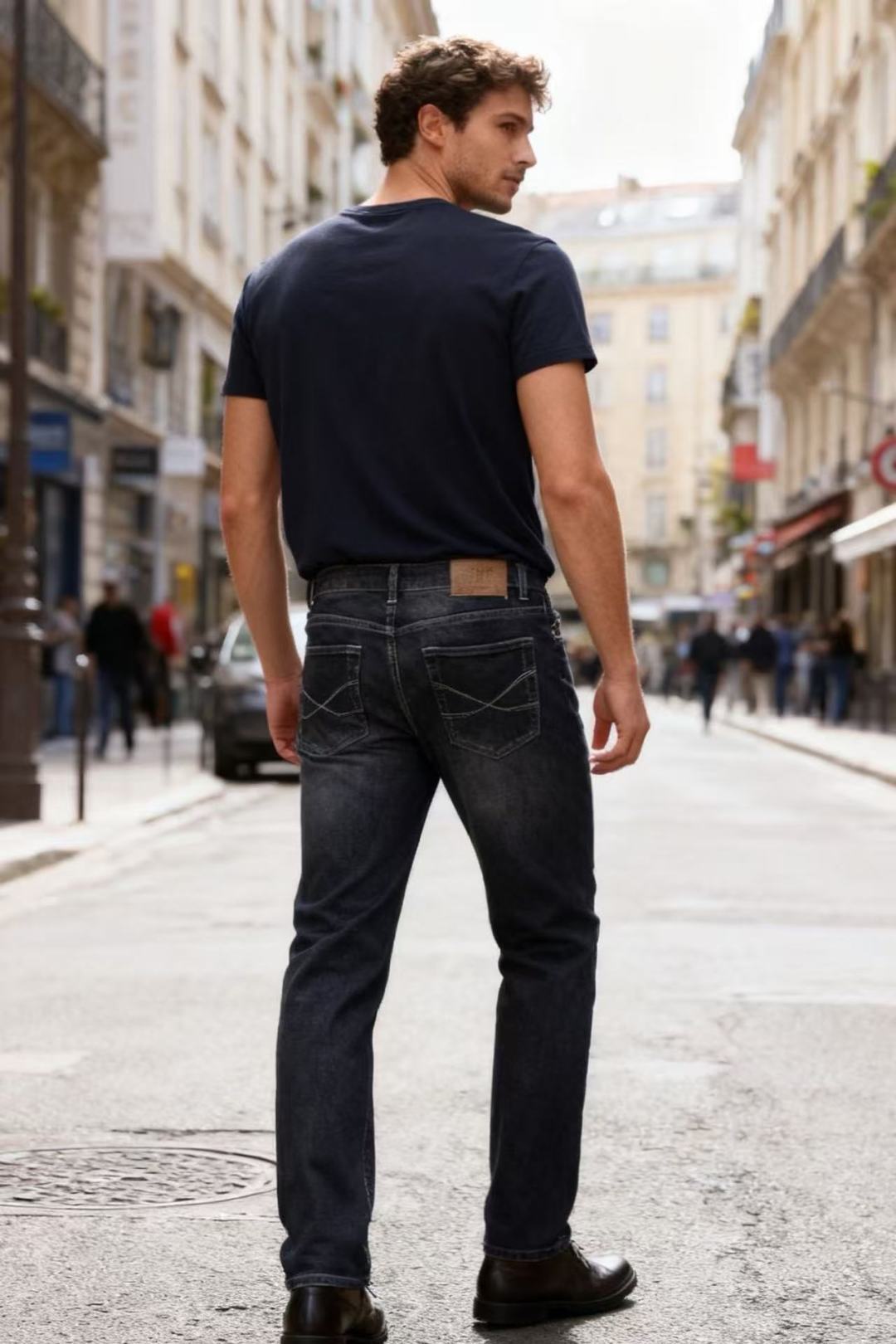 🔥Bc.25秋季新品时尚男士牛仔裤👖采用客供水洗弹力牛仔裤！奢华经典品牌原版Logo设计！时尚潮流因此已