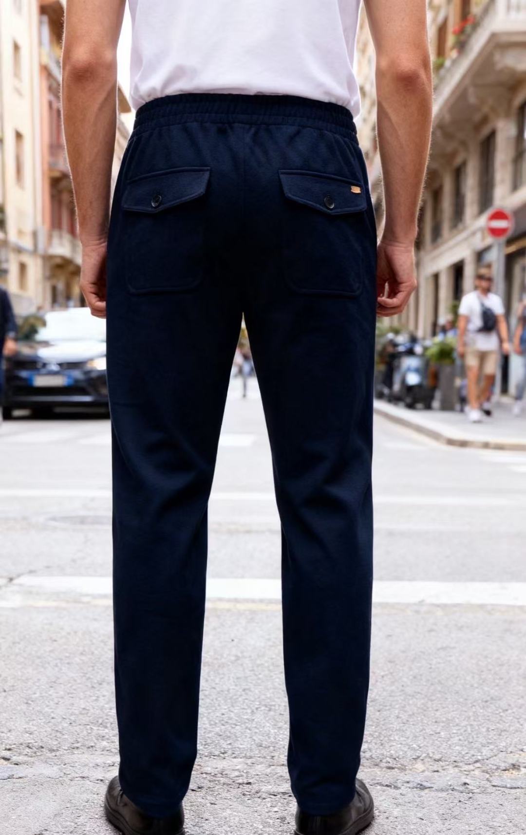 🔥杰尼*/Zeg*a.25秋冬时尚新品男士休闲裤🆕采用舒适保暖面料，奢华经典品牌LOGO元素设计 上身随