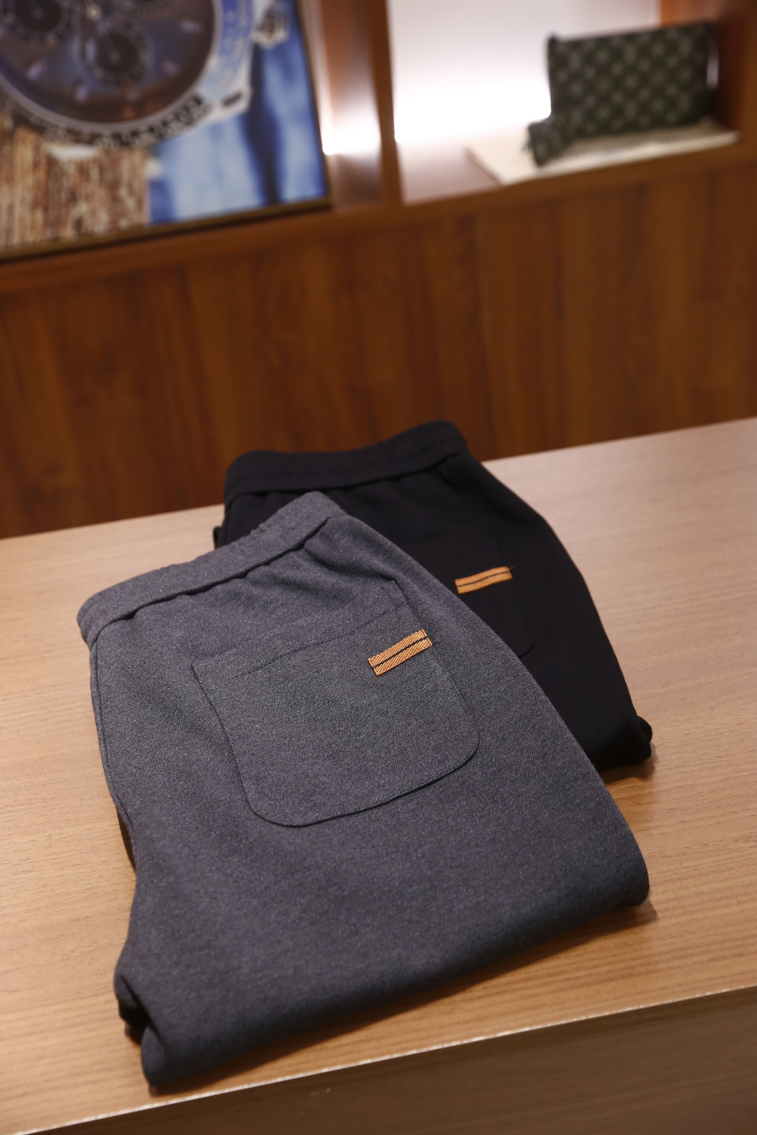 🔥杰尼*/Zeg*a.2025秋冬新款男士休闲裤🆕奢华经典品牌LOGO搭配👍采用舒适保暖棉面料！表面平滑