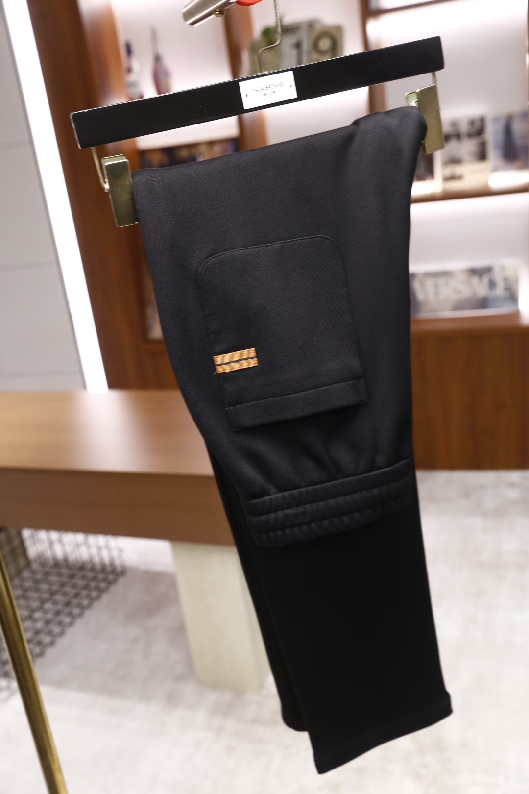 🔥杰尼*/Zeg*a.2025秋冬新款男士休闲裤🆕奢华经典品牌LOGO搭配👍采用舒适保暖棉面料！表面平滑