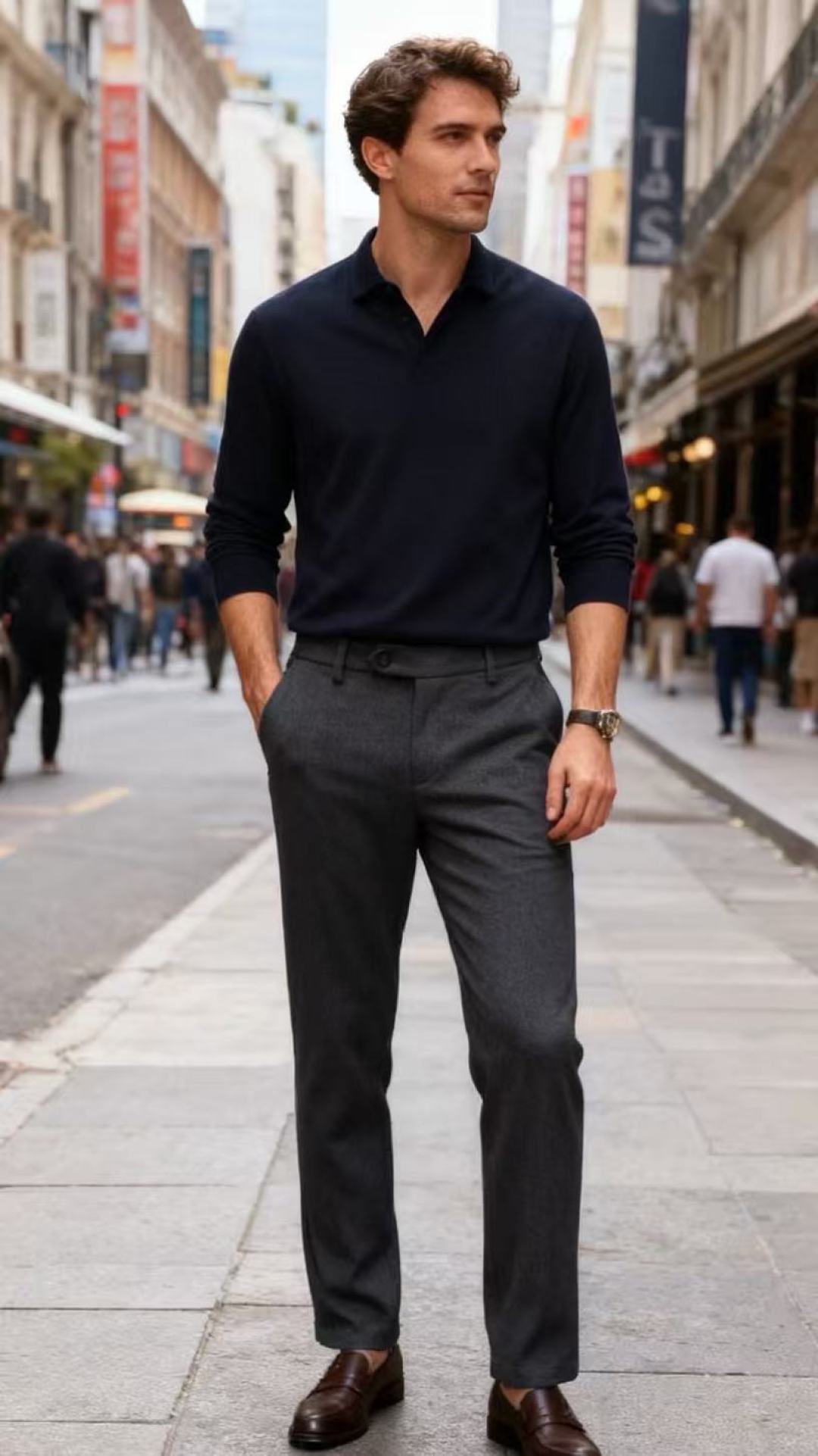 🔥迪奥/Christian Dior.2025秋冬新款！时尚男士百搭休闲裤，采用了质感细腻的混纺面料，呈