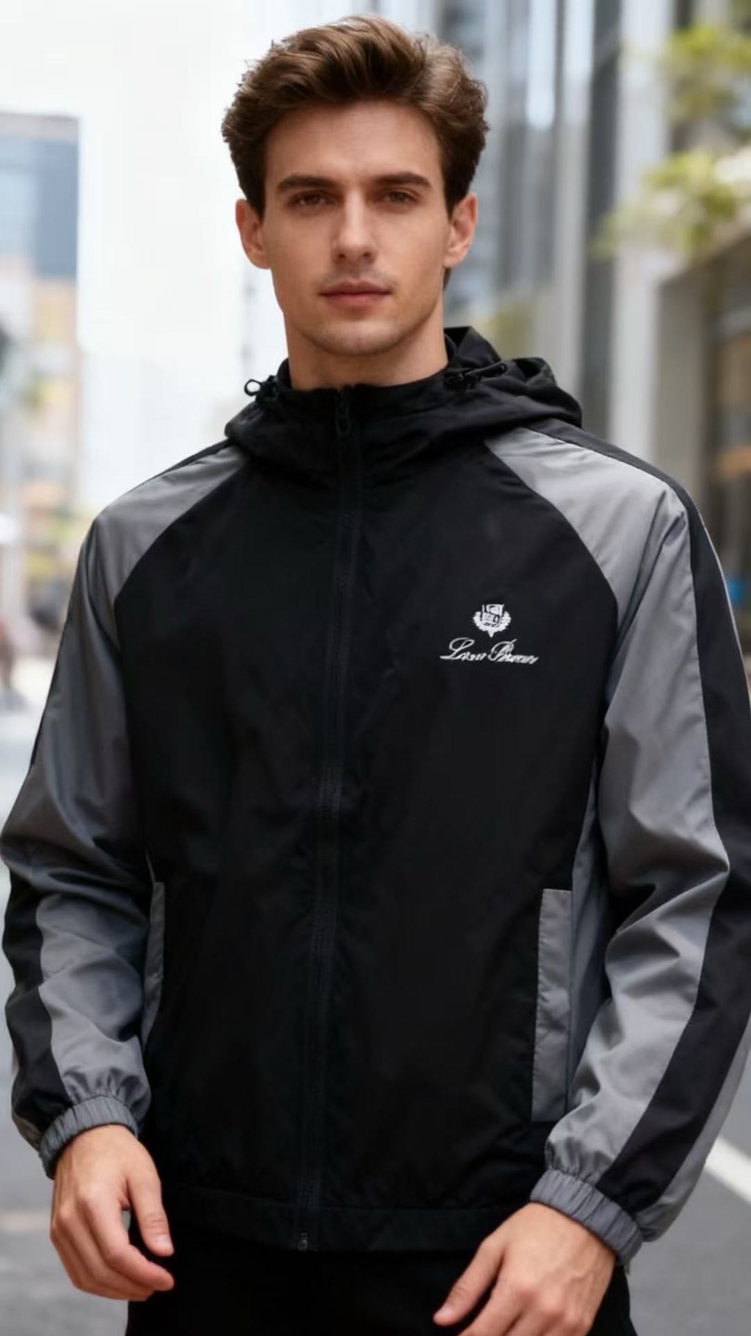 🔥lP🆕.2025秋冬新品！时尚男士拼色羽绒棉服👍奢华经典品牌LOGO设计 细节非常讲究 品味轻熟男最爱