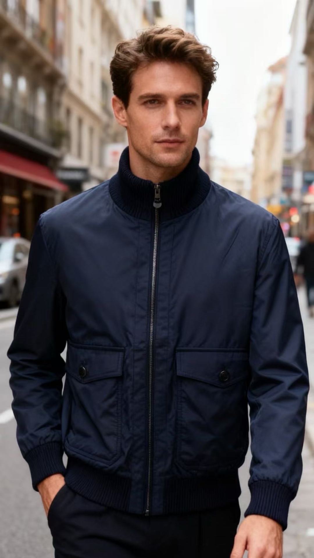 🔥lP🆕.25秋冬新款🆕时尚男士飞行员羽绒夹克，甄选高密度尼龙面料搭配优质羽绒填充，触感细腻丝滑且富有柔